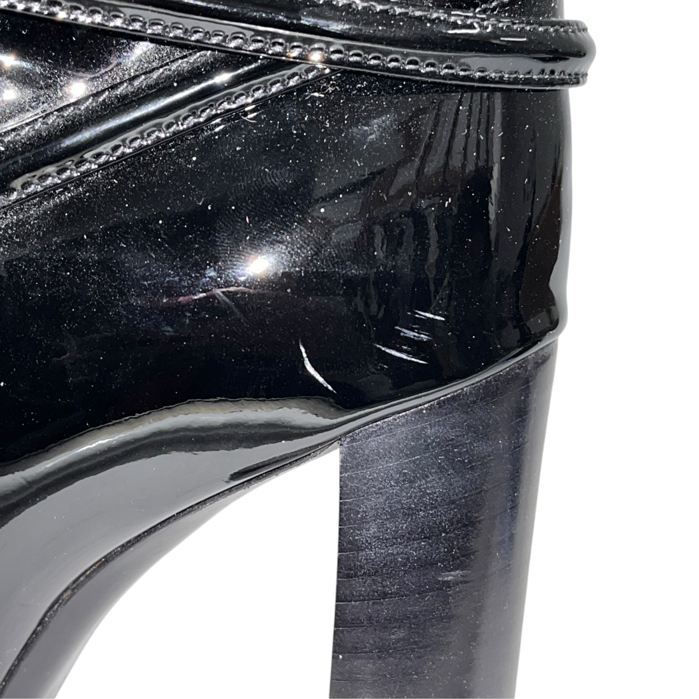 YVES SAINT LAURENT/Biker Boots/EU 38.5/Leather/BLK/ view 6