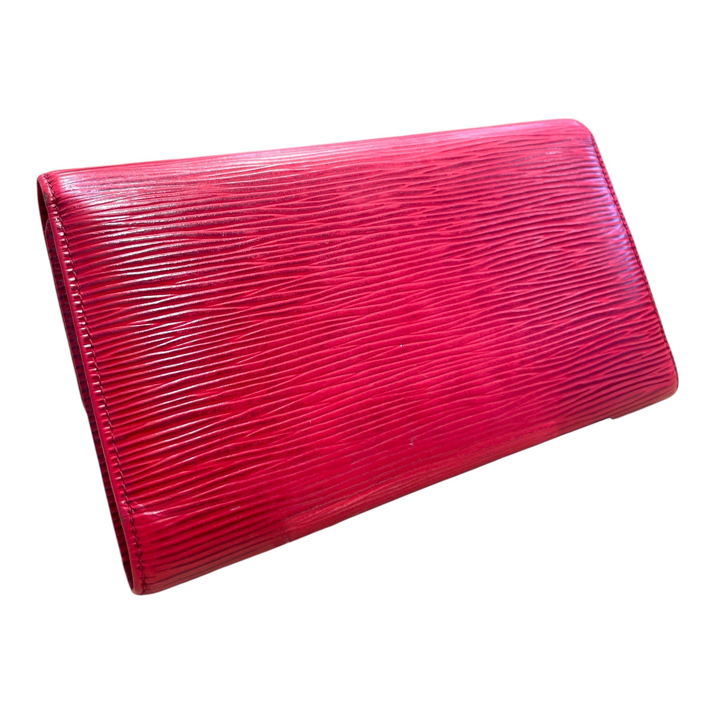 LOUIS VUITTON/Trifold Wallet/Leather/RED/M's/Epi Wallet view 2