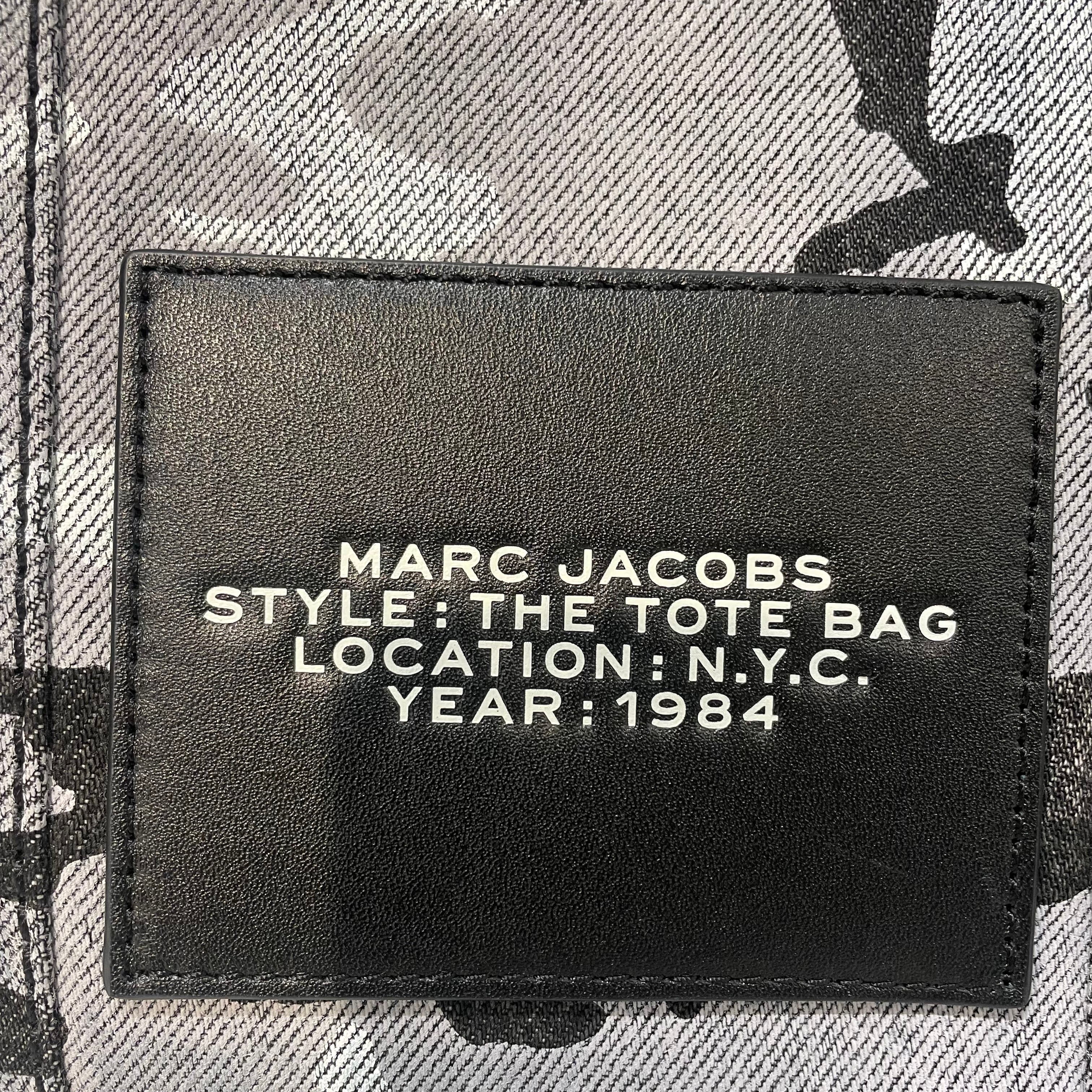 MARC JACOBS/Tote Bag/Camouflage/Cotton/GRY/dark camo chain view 4