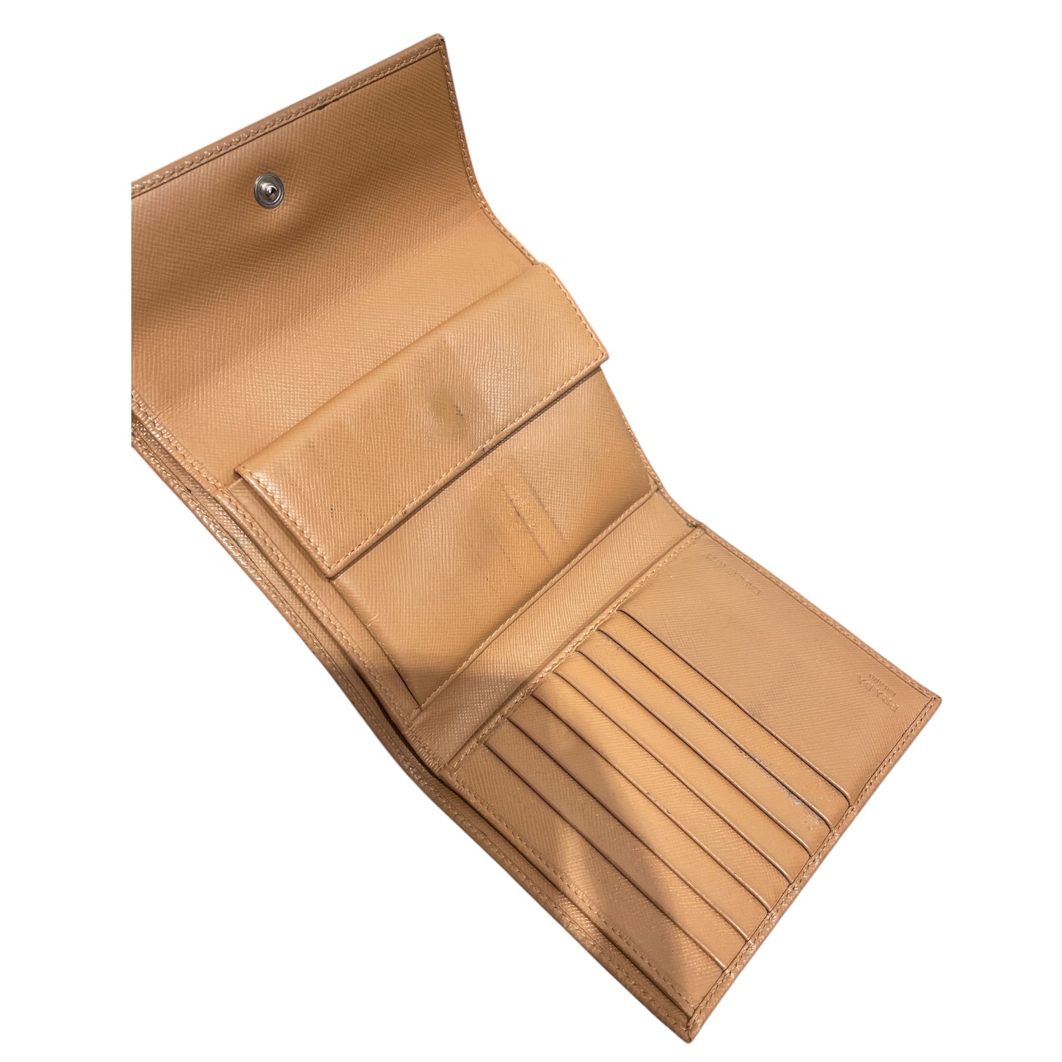 PRADA/Wallet/Leather/BEG/L's/SAFFIANO TRI FOLD view 4