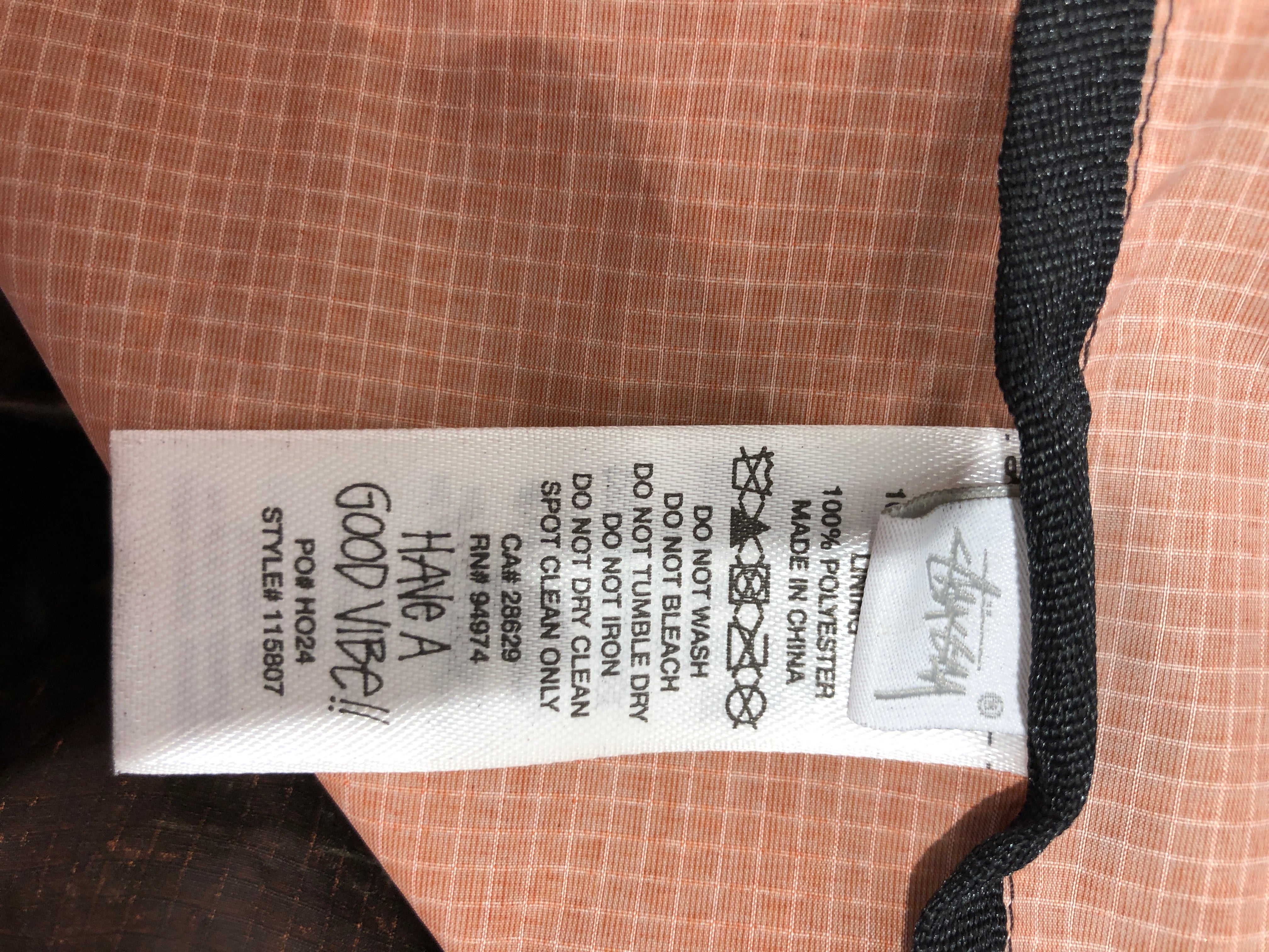 STUSSY/Windbreaker/S/Polyester/BRW/Single Breasted/Stussy Distressed Windbreaker view 4