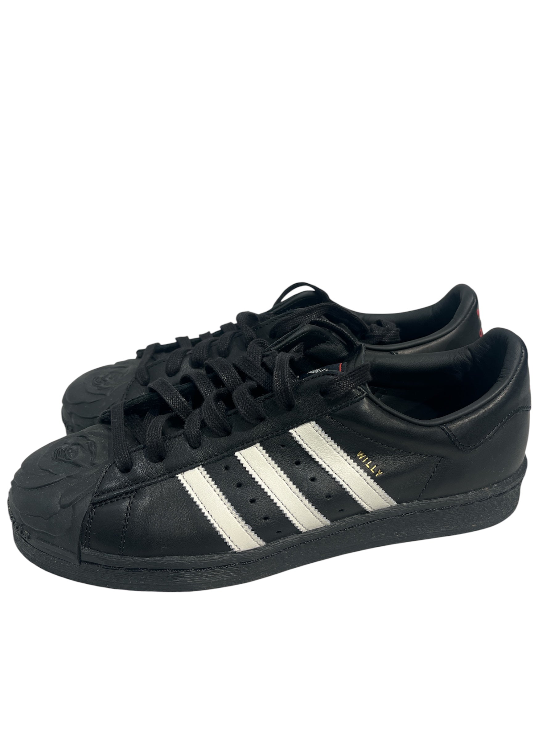 WILLY CHAVARRIA/adidas/Low-Sneakers/US 10/Leather/BLK/SS26 SUPERSTAR ROSE TOE view 4