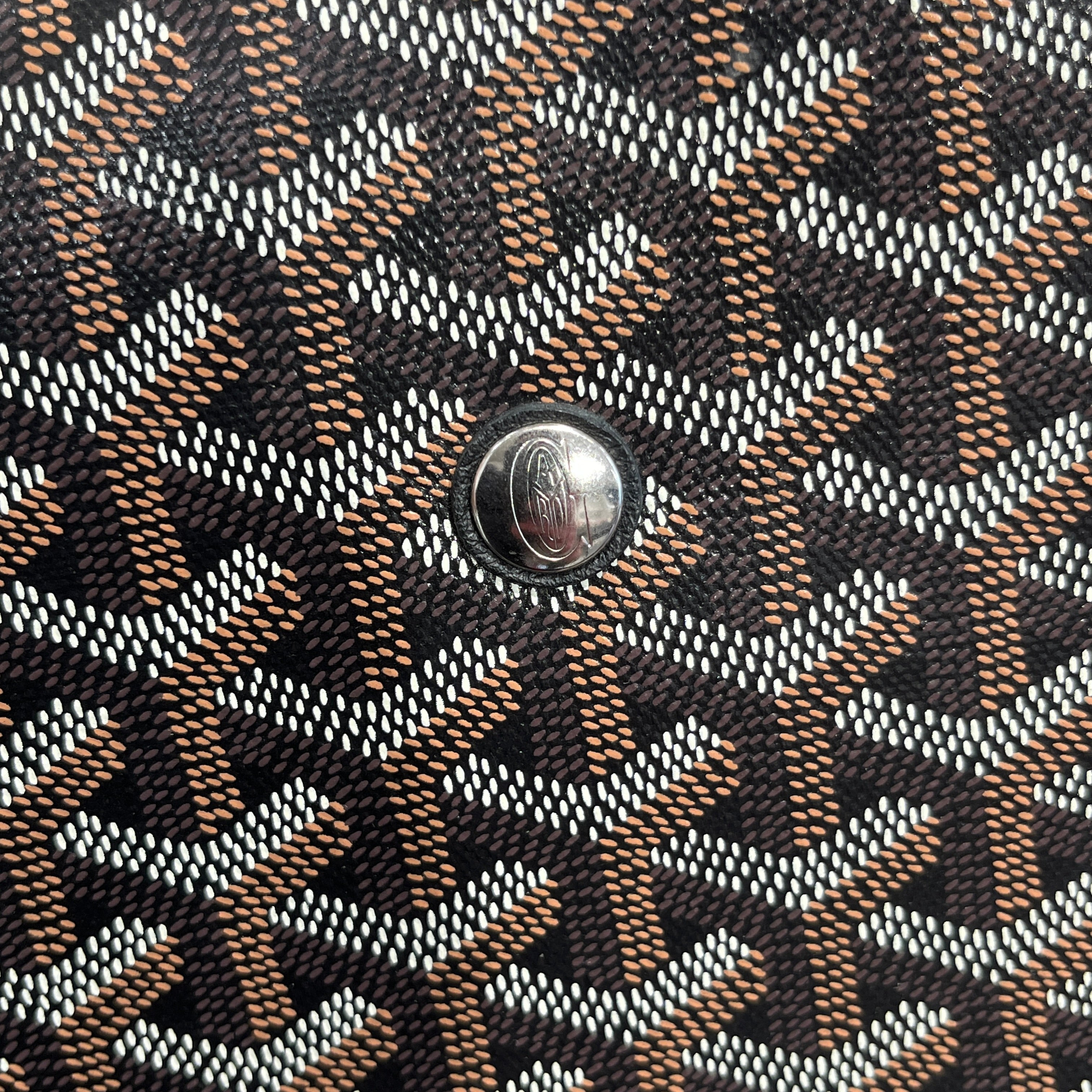 GOYARD/Cross Body Bag/Monogram/Leather/BLK/CANVAS GOYARDINE CAPECIAN view 5