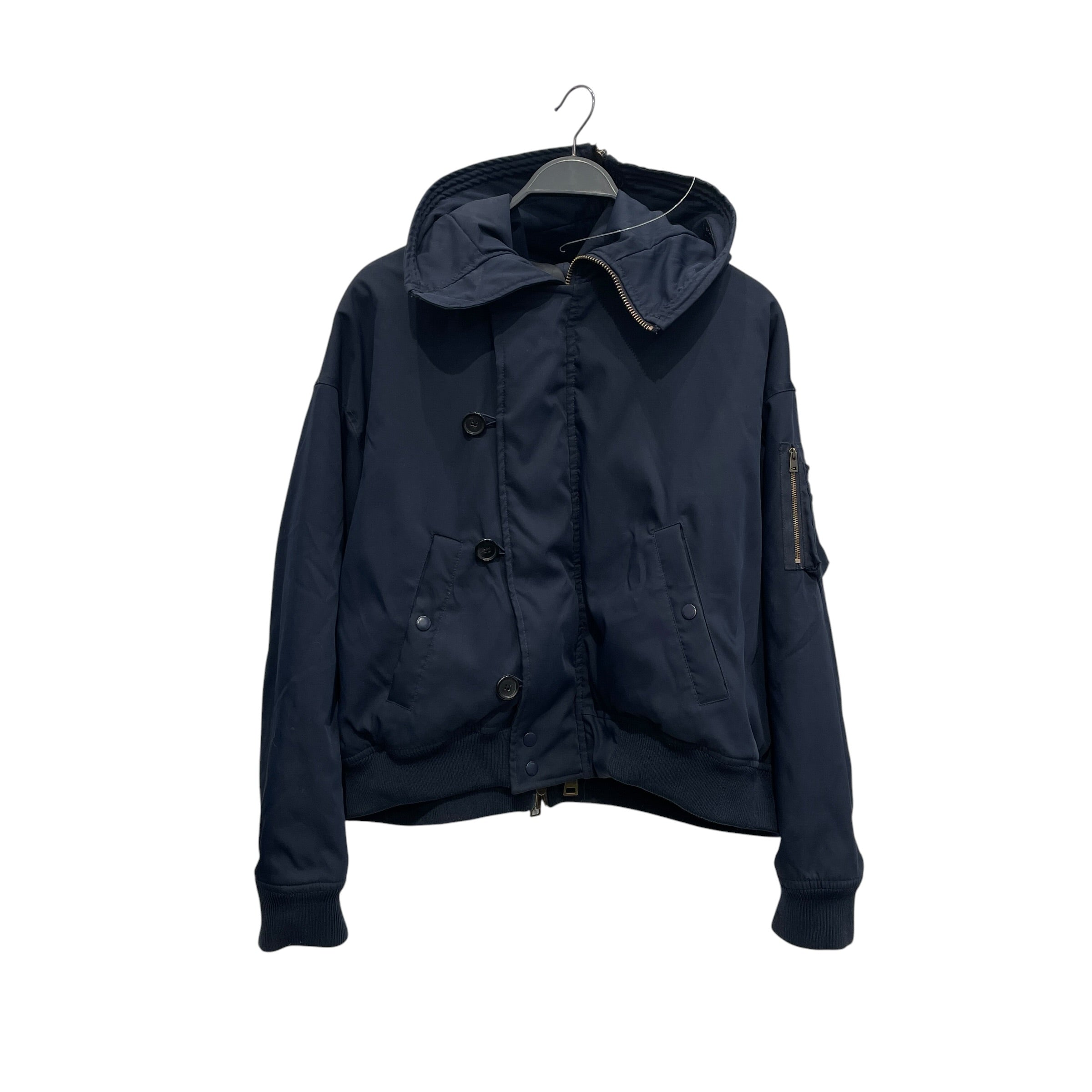 Y/PROJECT/Jacket/S/Polyester/NVY/BACKZIP HOODED BOMBER view 1