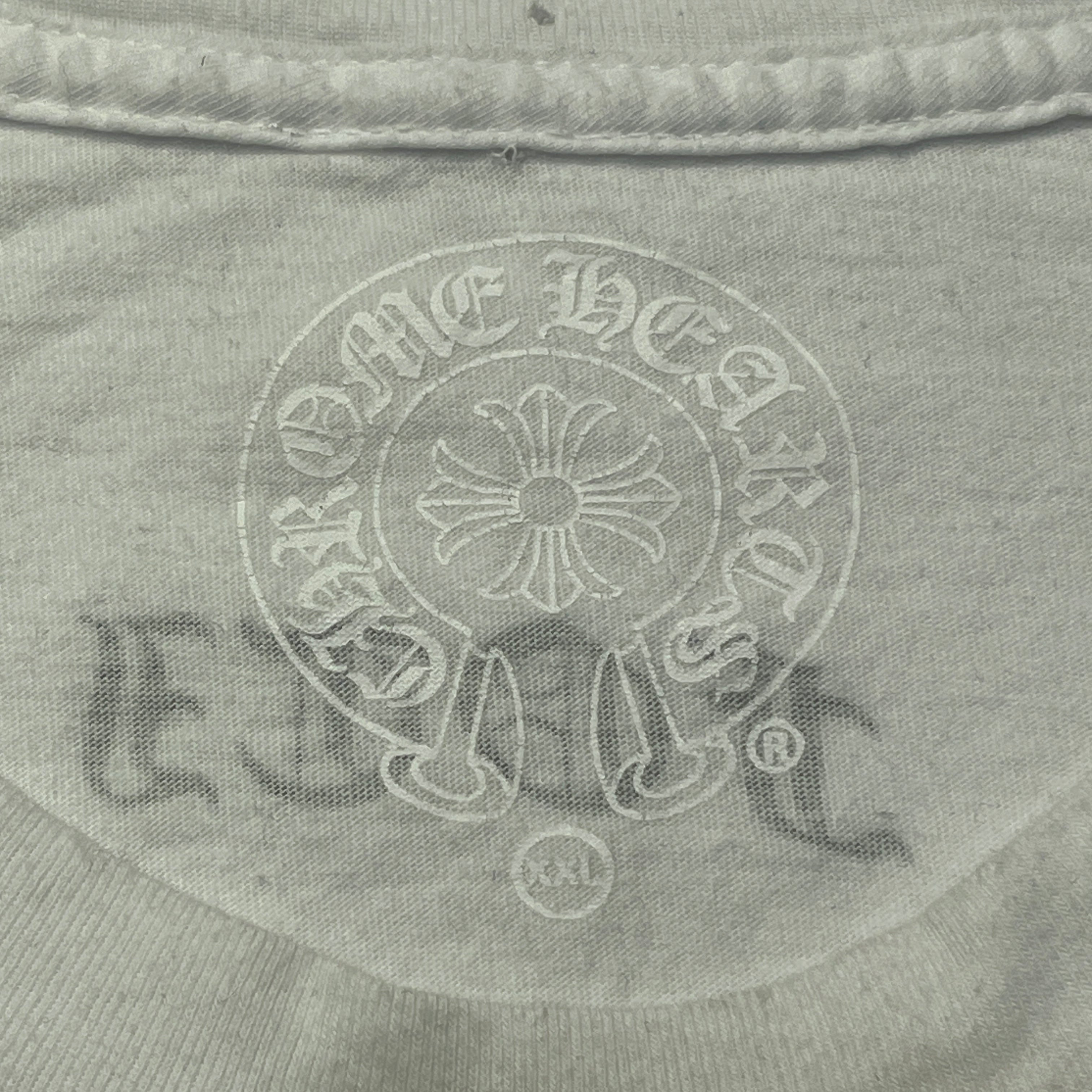 CHROME HEARTS/T-Shirt/XXL/Cotton/WHT/Graphic/Foti Scroll Tee view 3