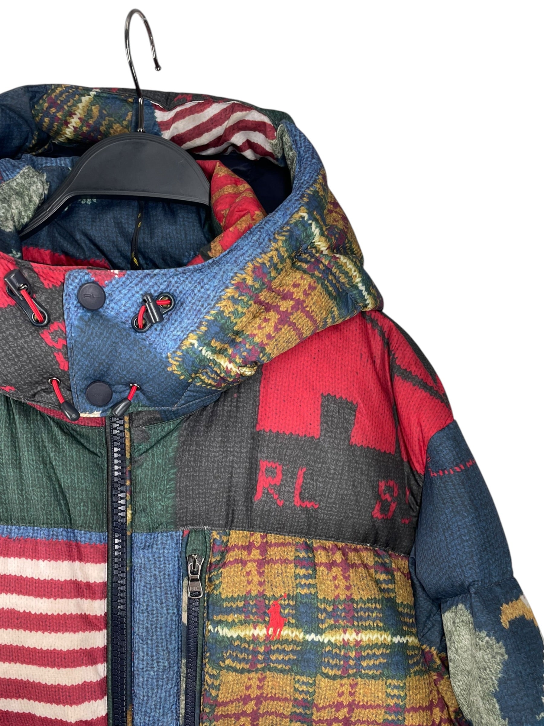 POLO RALPH LAUREN/Puffer Jkt/L/Polyester/MLT/COUNTRY USA PATCHWORK DOWN view 3