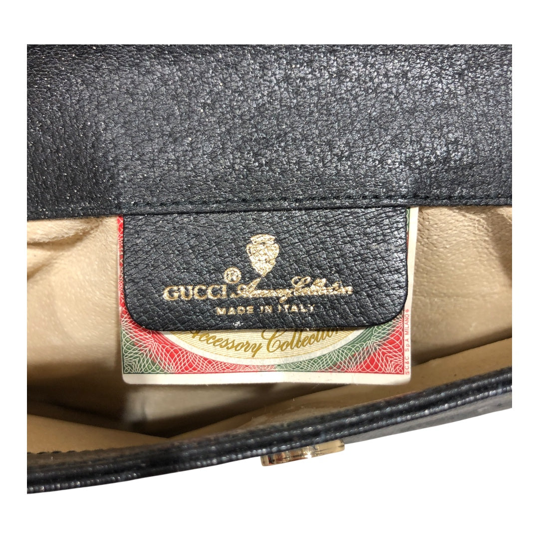 GUCCI/Vintage/Clutch Bag/Monogram/BLK/VINTAGE COATED CANVAS CLUTCH view 6
