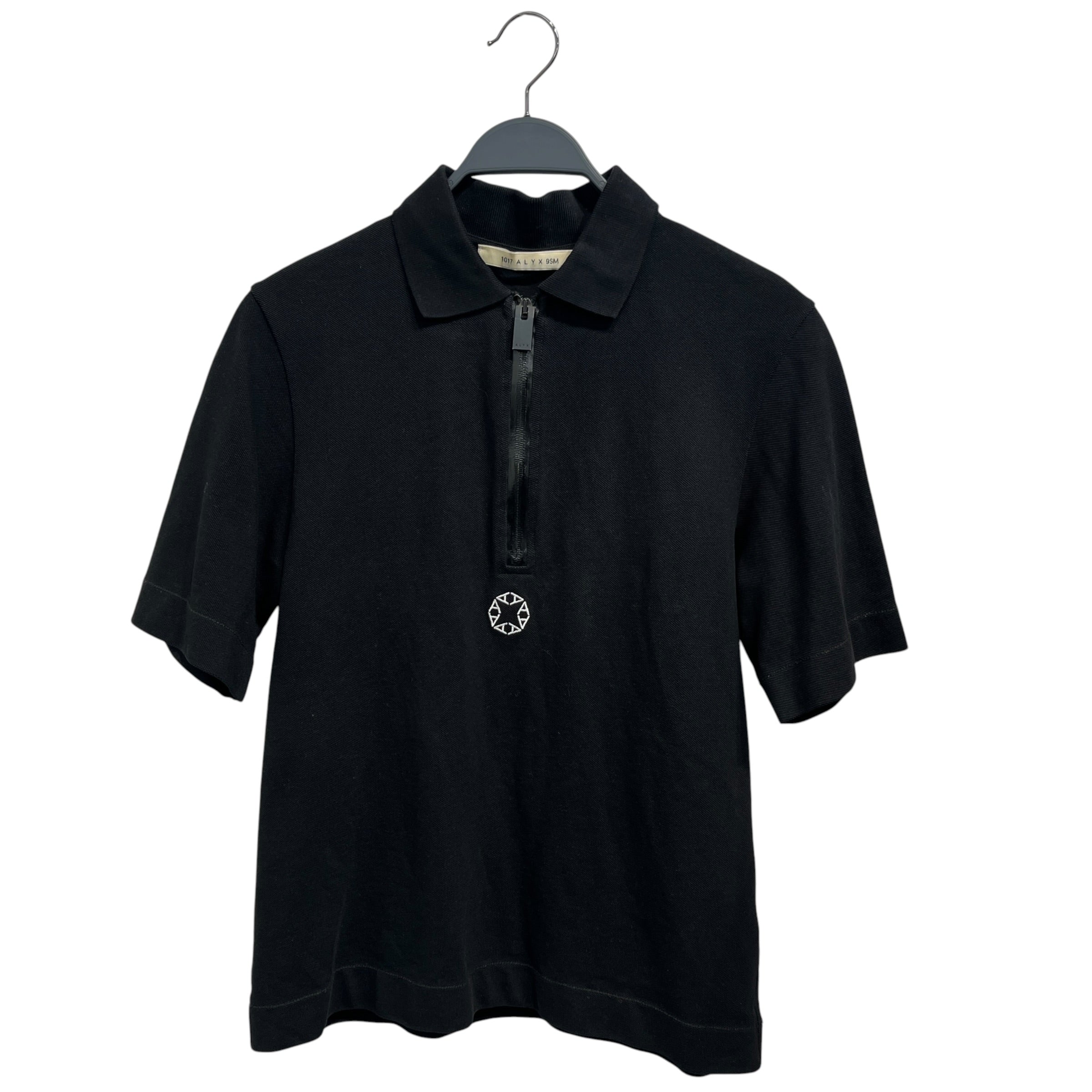1017 ALYX 9SM(ALYX)/Polo Shirt/S/Cotton/BLK/zippered shirt view 1