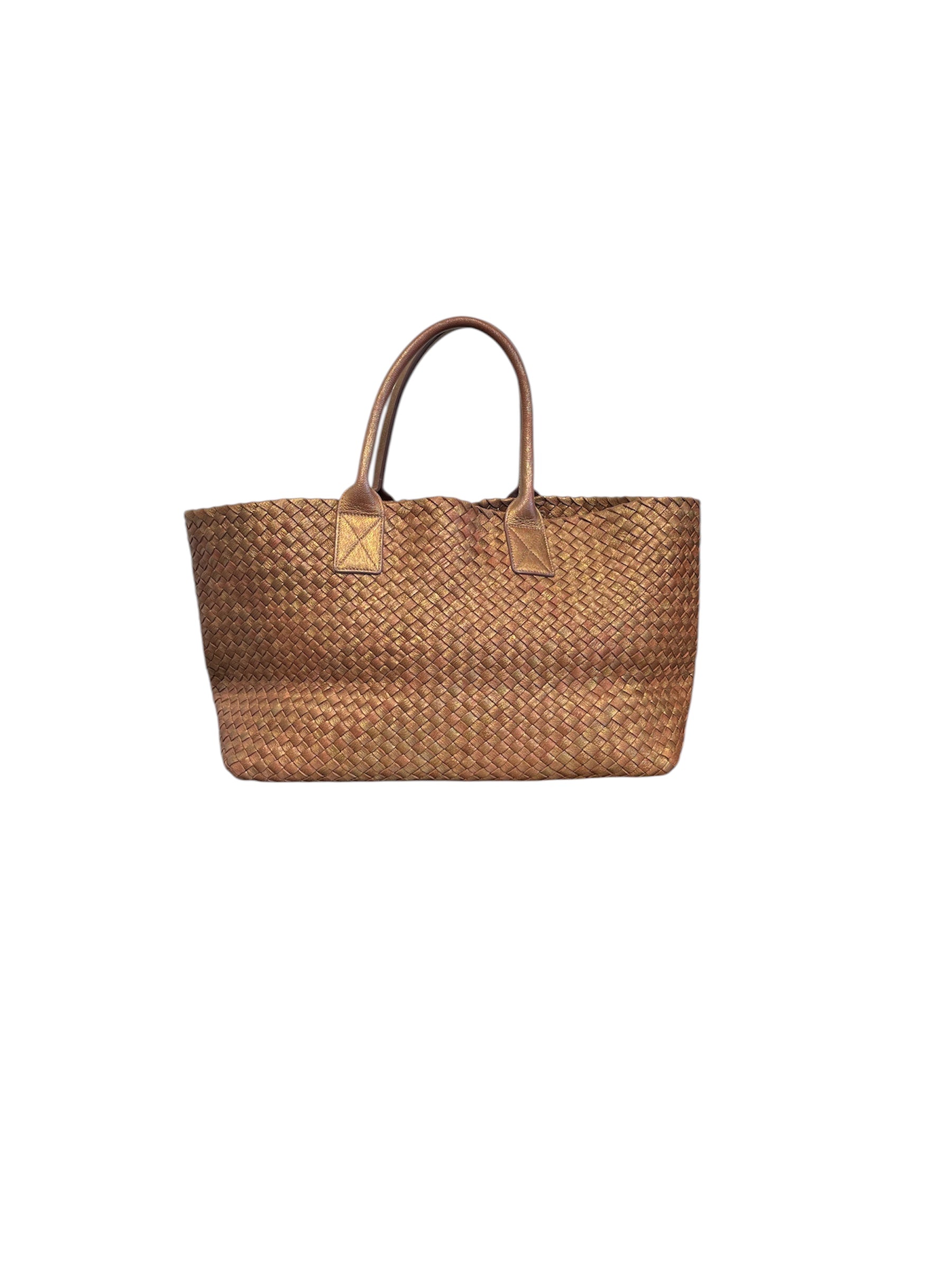 BOTTEGA VENETA/Tote Bag/Leather/BRW/medium cabat tote view 1