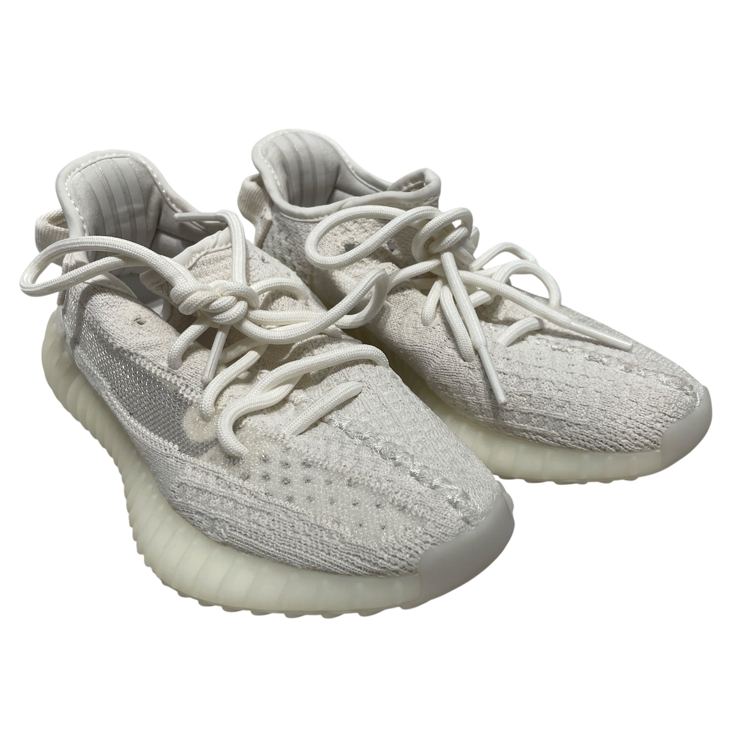 YEEZY/Low-Sneakers/US 4/Cotton/WHT/350 BONE view 1