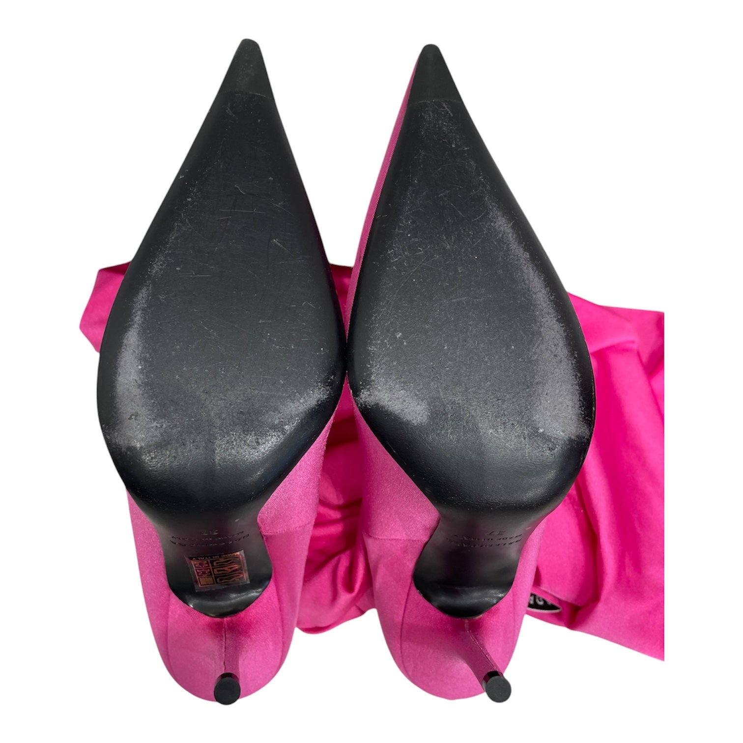 BALENCIAGA/Heels/EU 37/Polyester/PNK/2022 PANTASHOES view 5