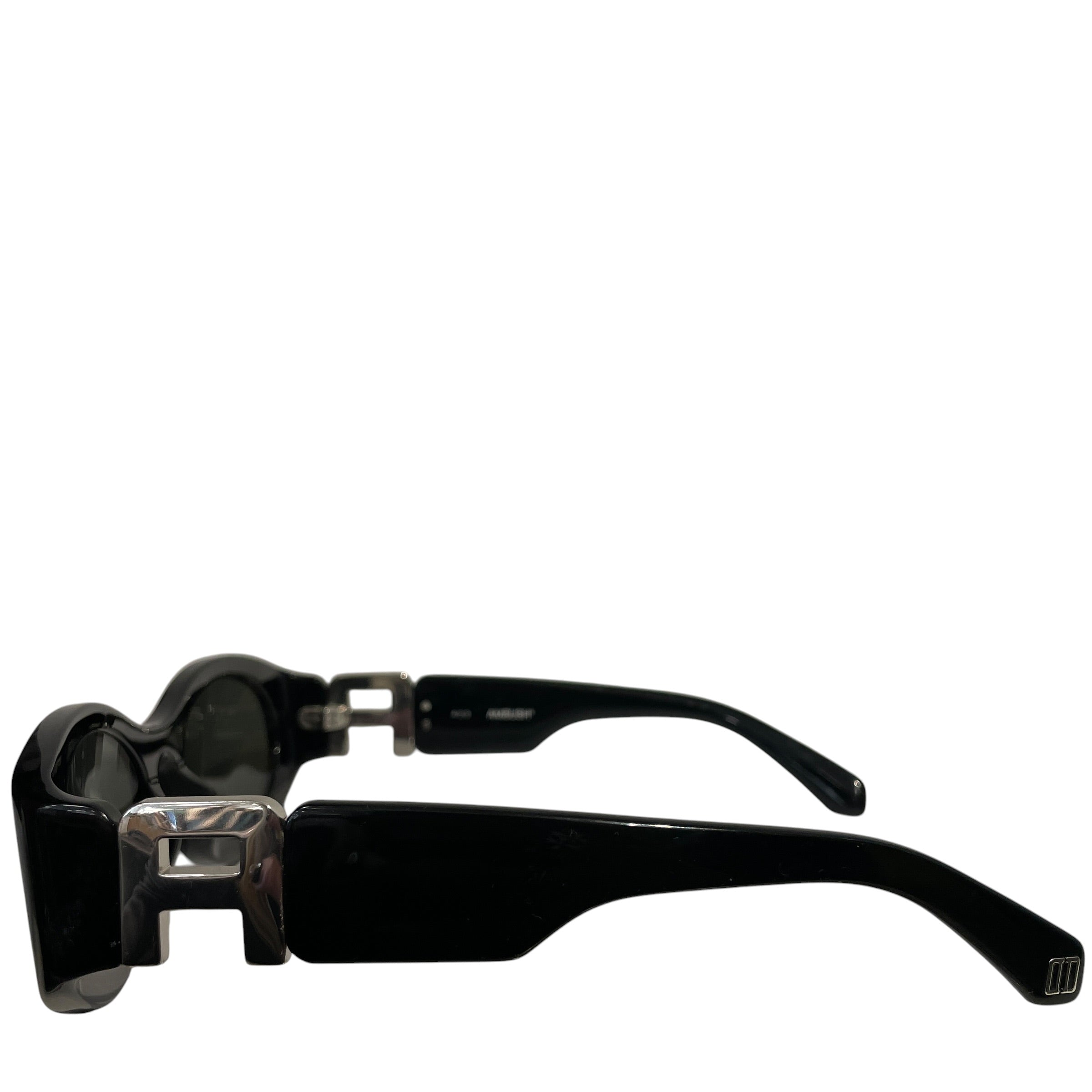 AMBUSH/Sunglasses/Celluloid/BLK/all black sunglass yoon ambush view 3