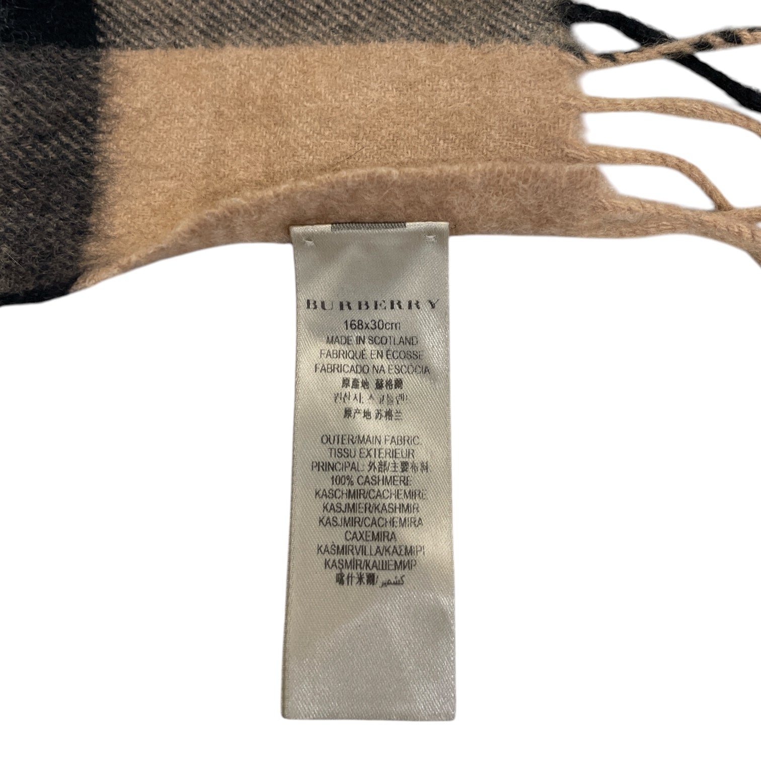 BURBERRY LONDON/Scarf/Plaid/Cashmere/BEG/100% cashmere nova check view 3