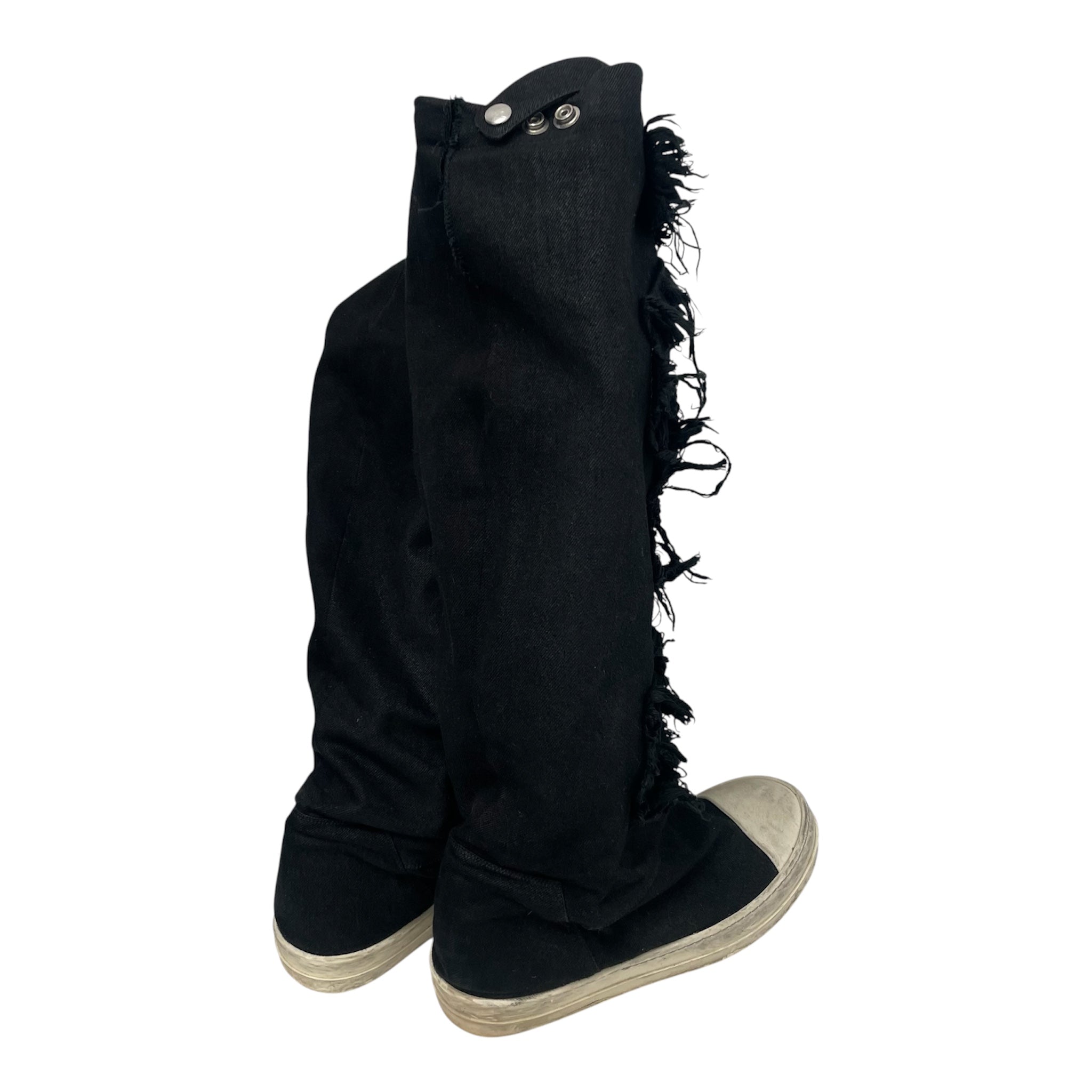 Rick Owens/Hi-Sneakers/US 11/Denim/BLK/DENIM RAW EDGE view 2