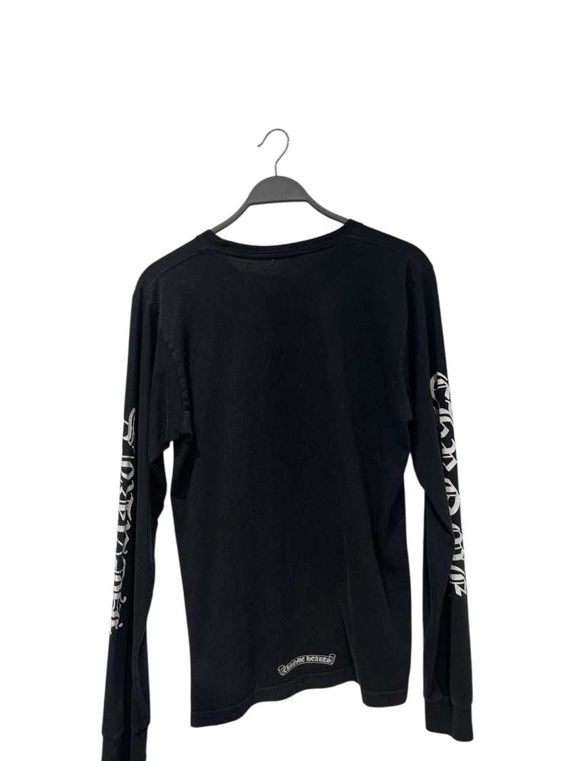 CHROME HEARTS/LS T-Shirt/M/Cotton/BLK/