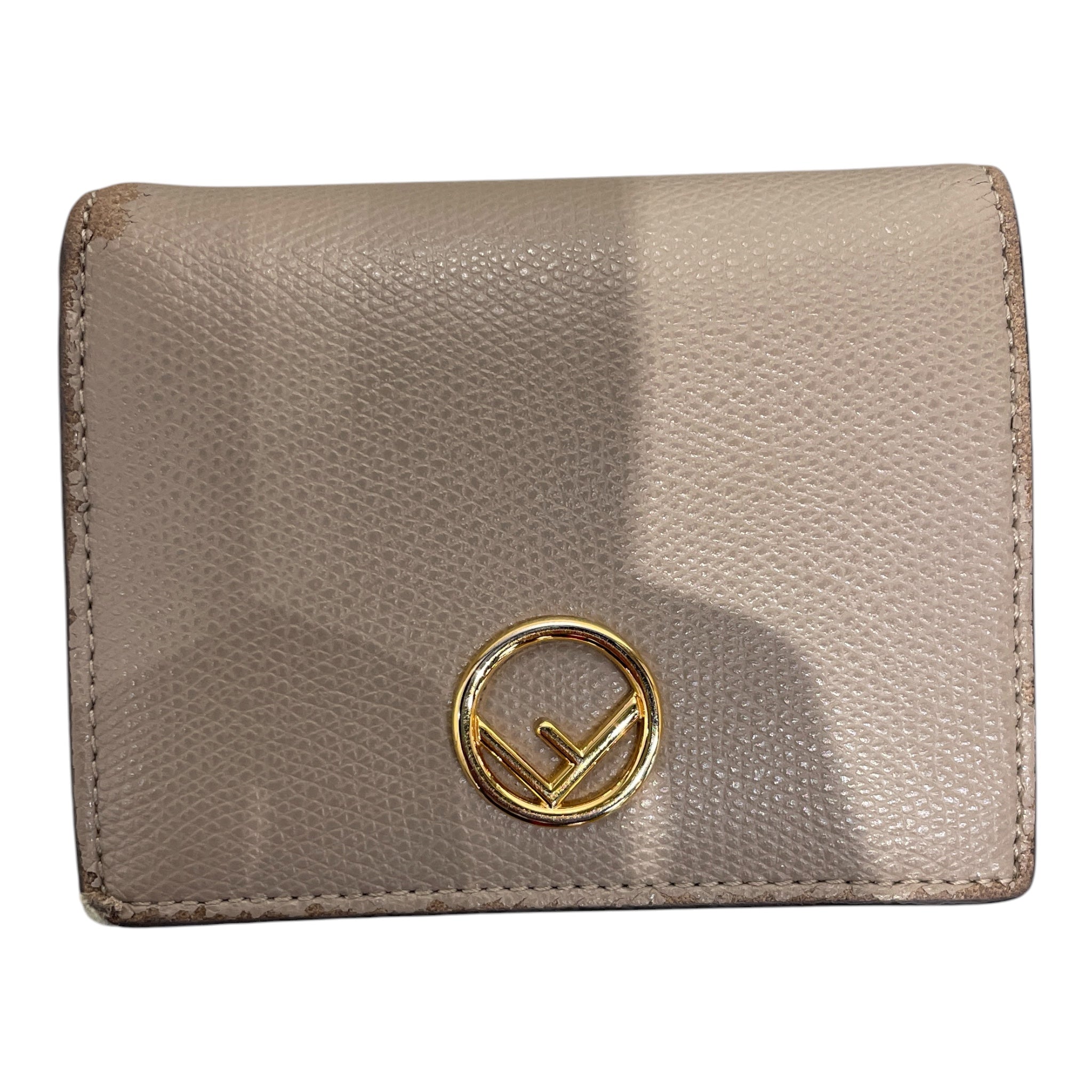 FENDI/Bifold Wallet/Leather/BEG/M's/ view 1
