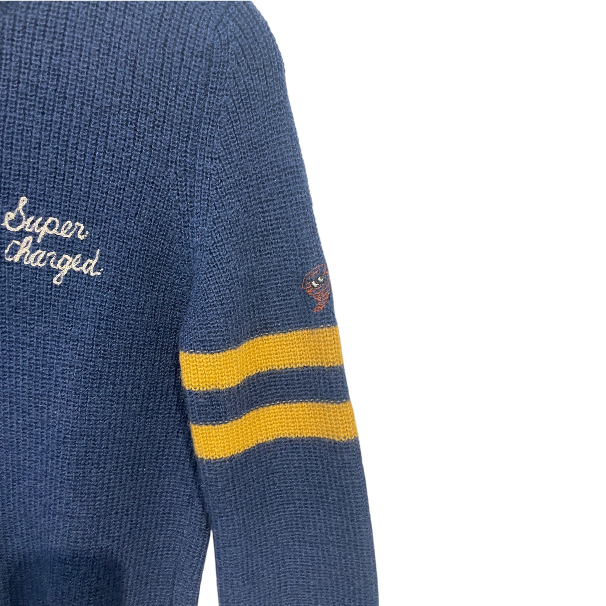HYSTERIC GLAMOUR/Sweater/M/Wool/BLU/Super Charged view 2