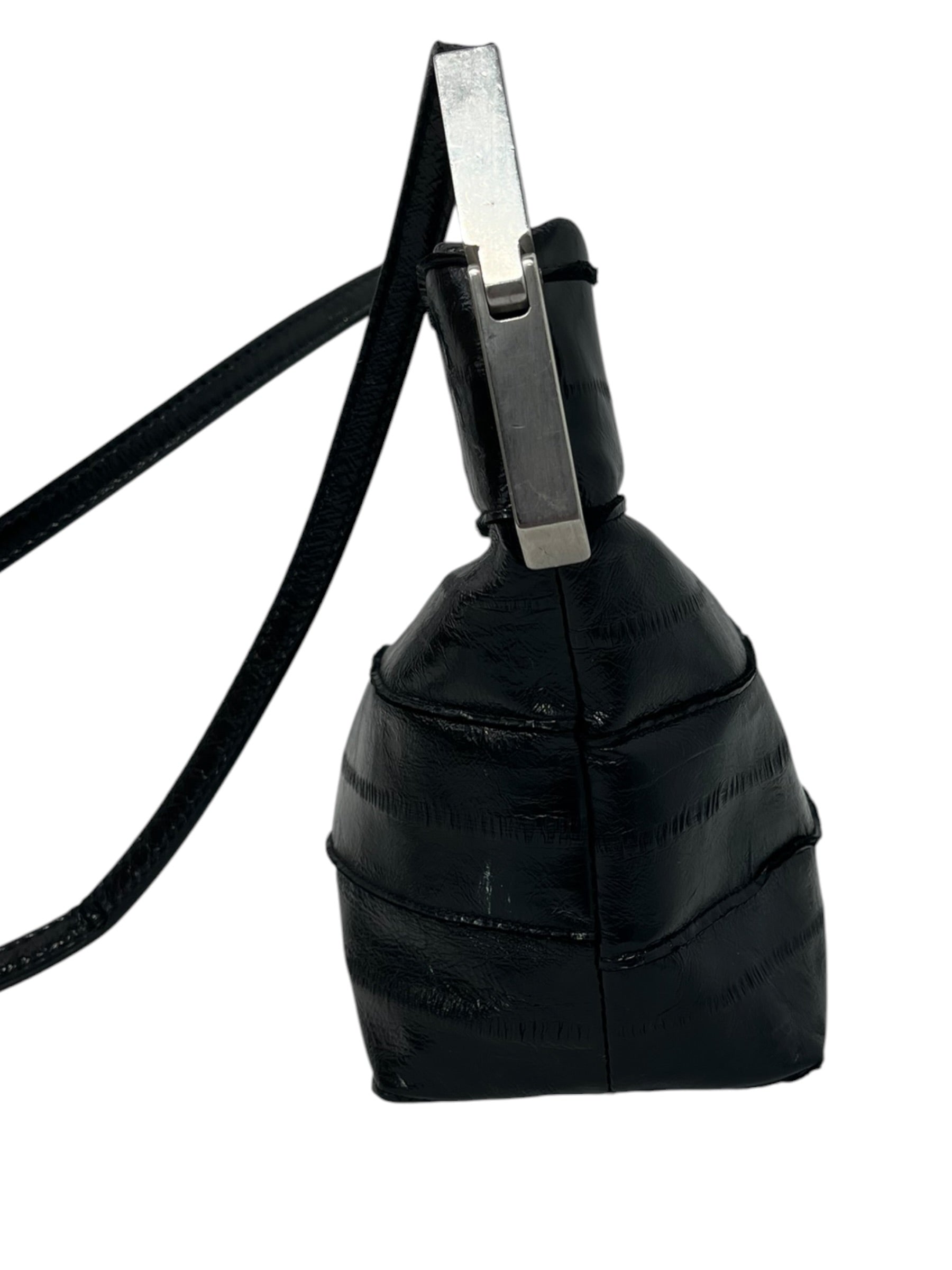 Rick Owens/Bag/Leather/BLK/EEL LEATHER CROSSBODY BAG view 3