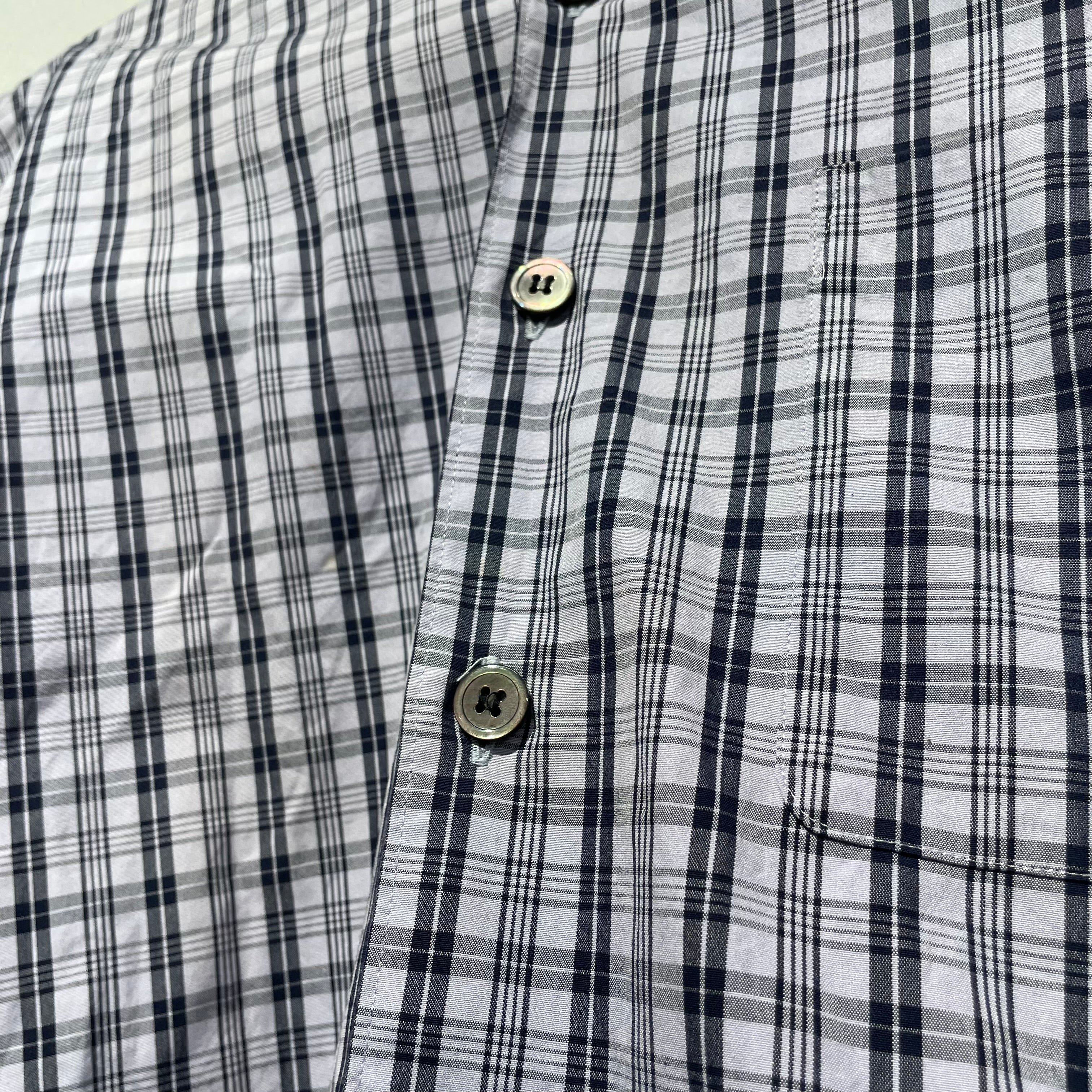COMME des GARCONS HOMME/LS Shirt/Cotton/MLT/Plaid/PURPLE BLACK PLAID view 5