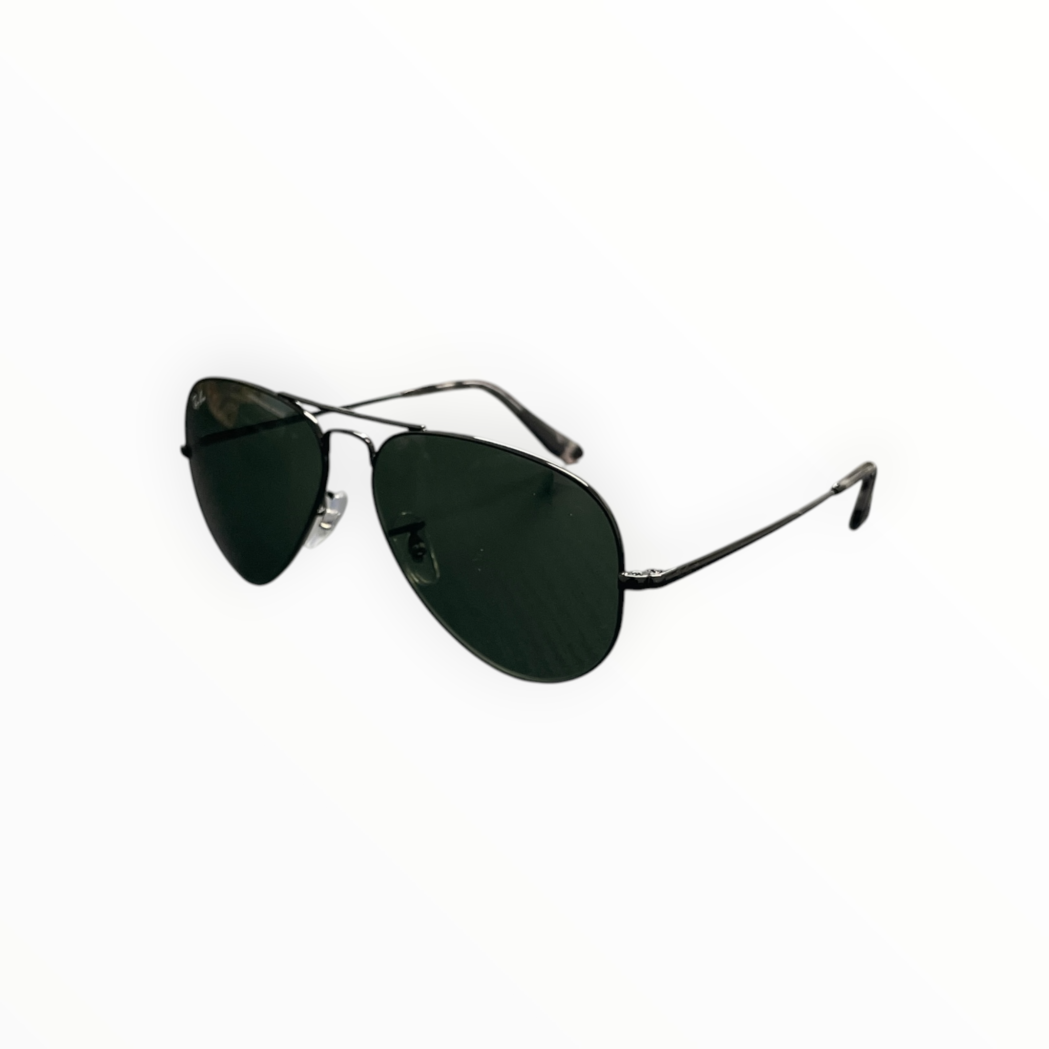 Ray-Ban/Sunglasses/Metal/BLK/M's/blackmetal/lens/aviator view 2