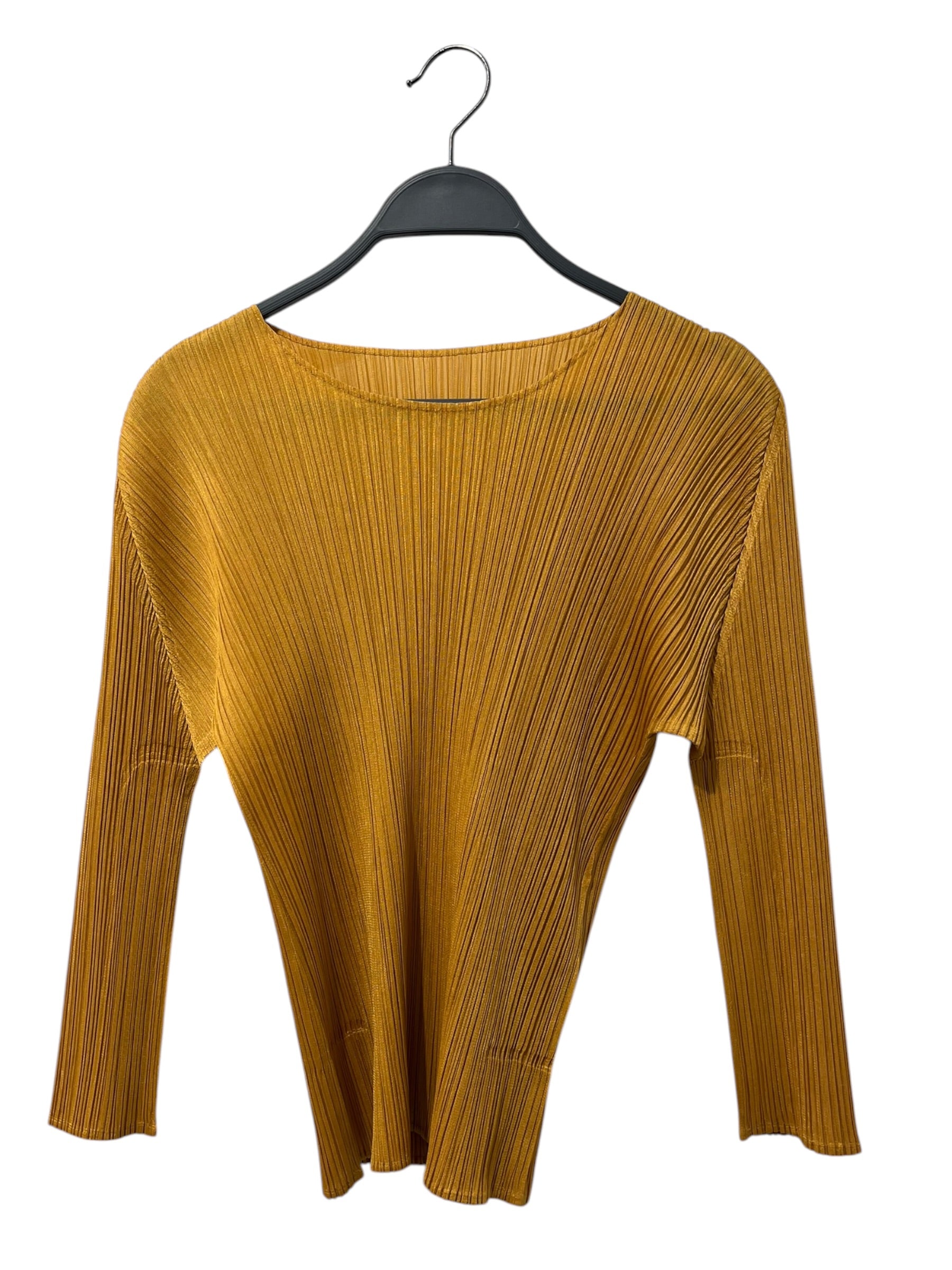 PLEATS PLEASE ISSEY MIYAKE/3|4S Blouse/Polyester/GLD/Gather/ view 1