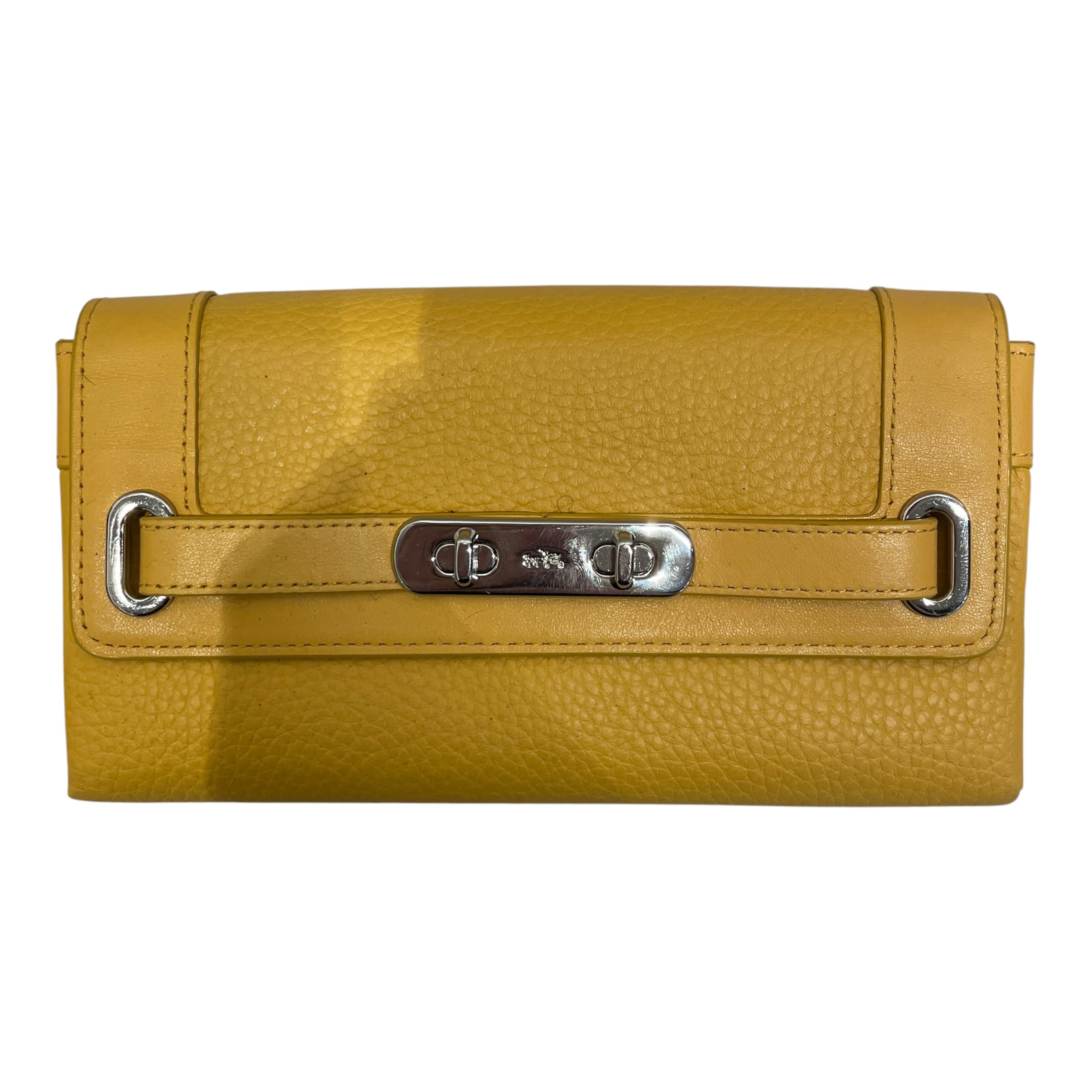 COACH/Long Wallet/Leather/YEL/L's/ view 1