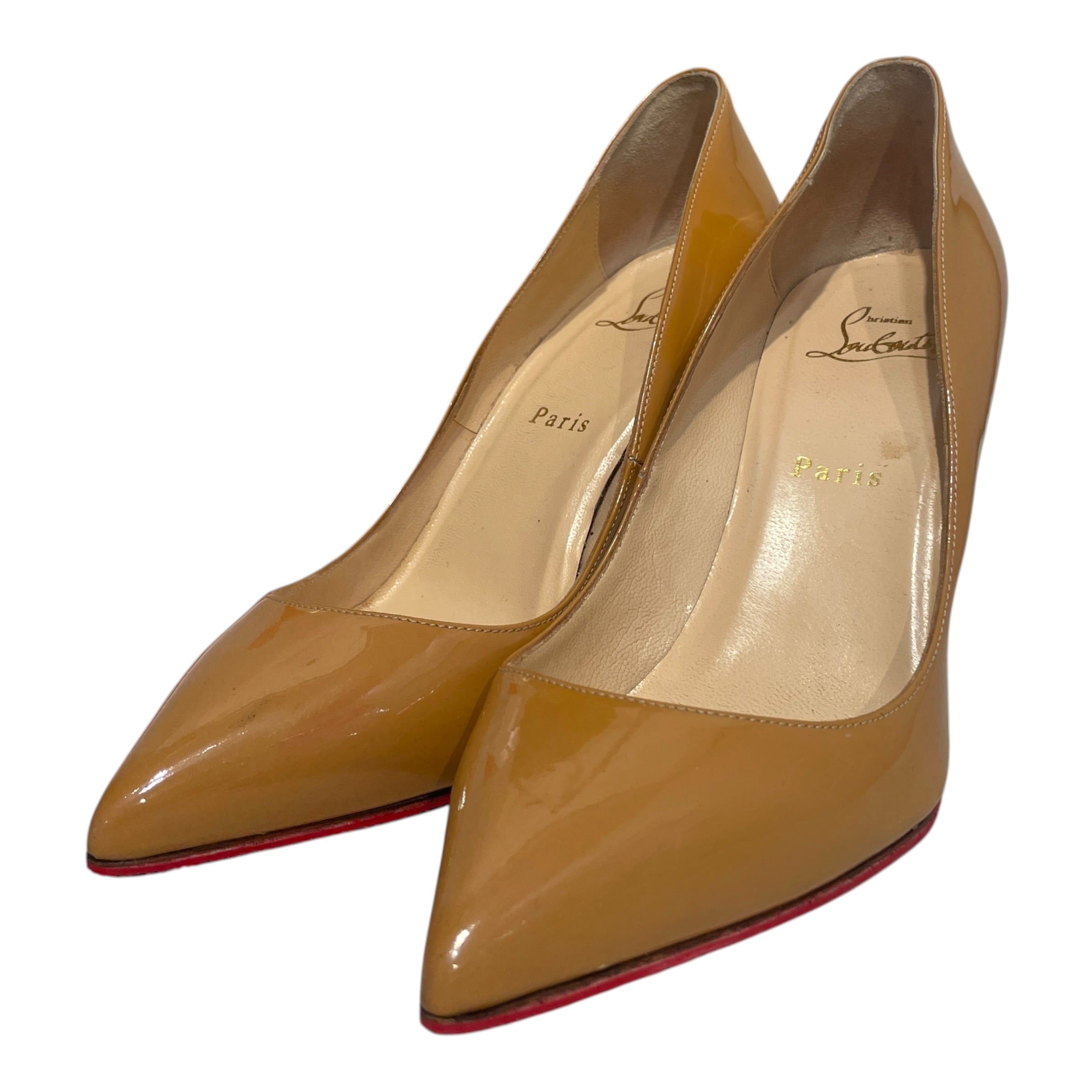 Christian Louboutin/Heels/EU 38/Leather/GLD/Kate Pumps view 4