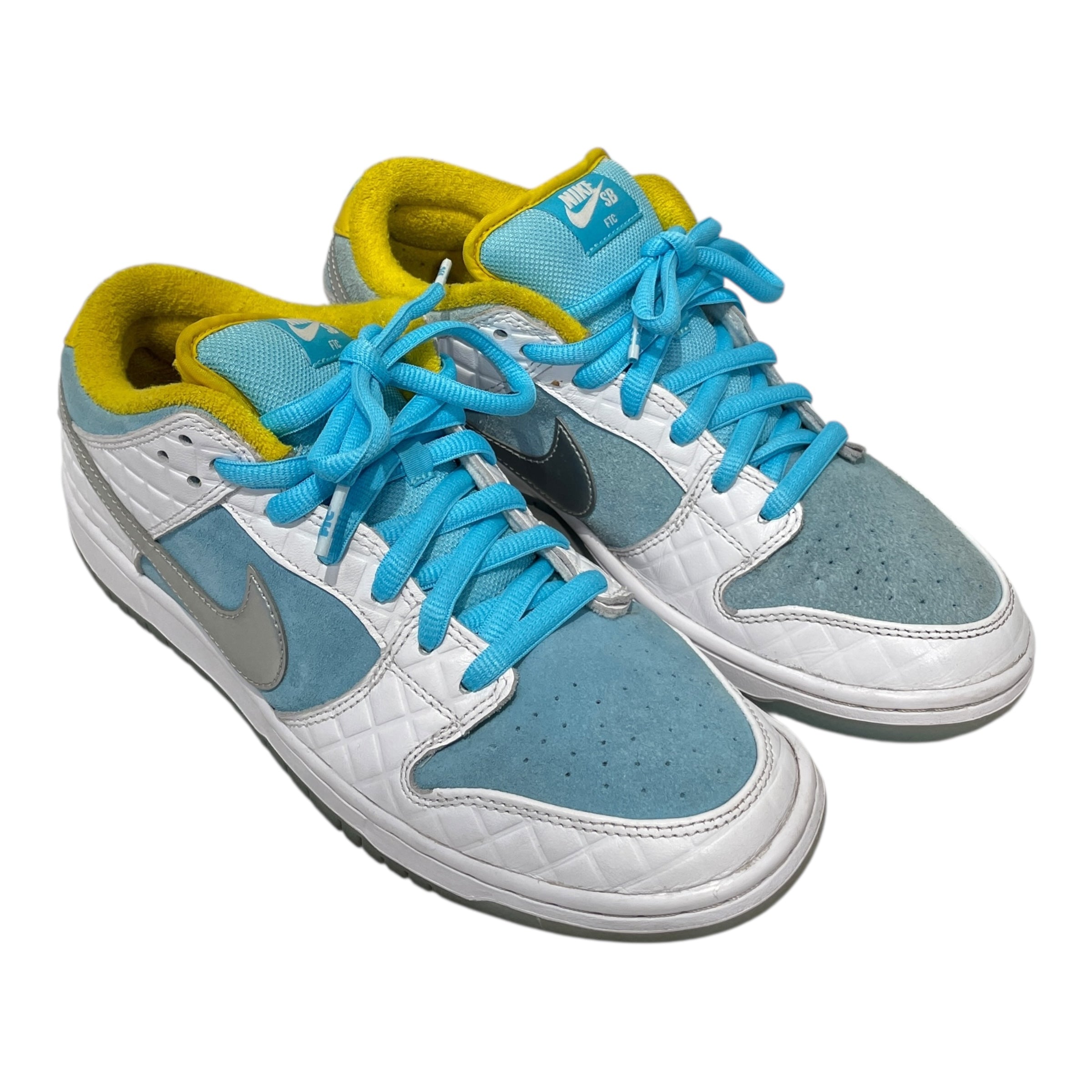NIKE/Low-Sneakers/US 10/Suede/WHT/DUNK LOW FTC LAGOON PULSE view 1