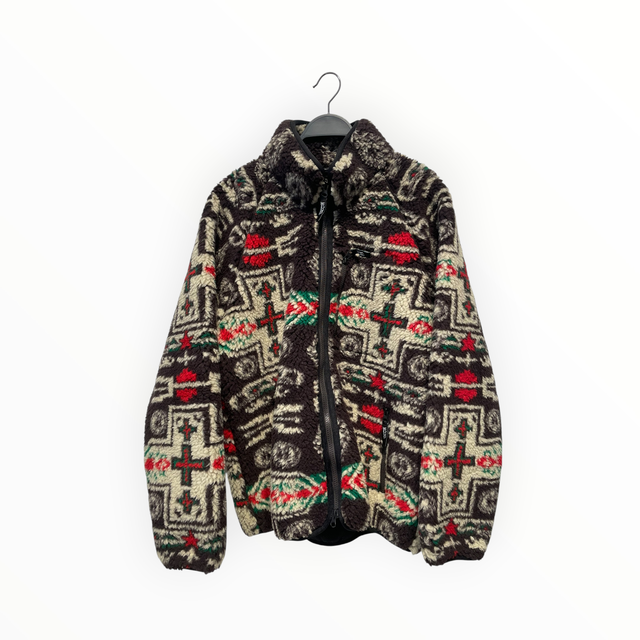 MANASTASH/Fleece Jkt/M/Wool/BRW/All Over Print/ view 1