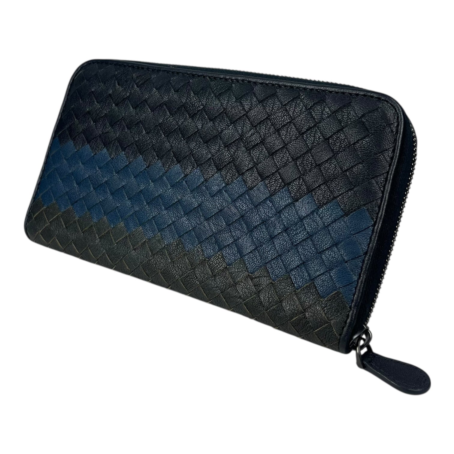 BOTTEGA VENETA/Long Wallet/Leather/NVY/ view 1