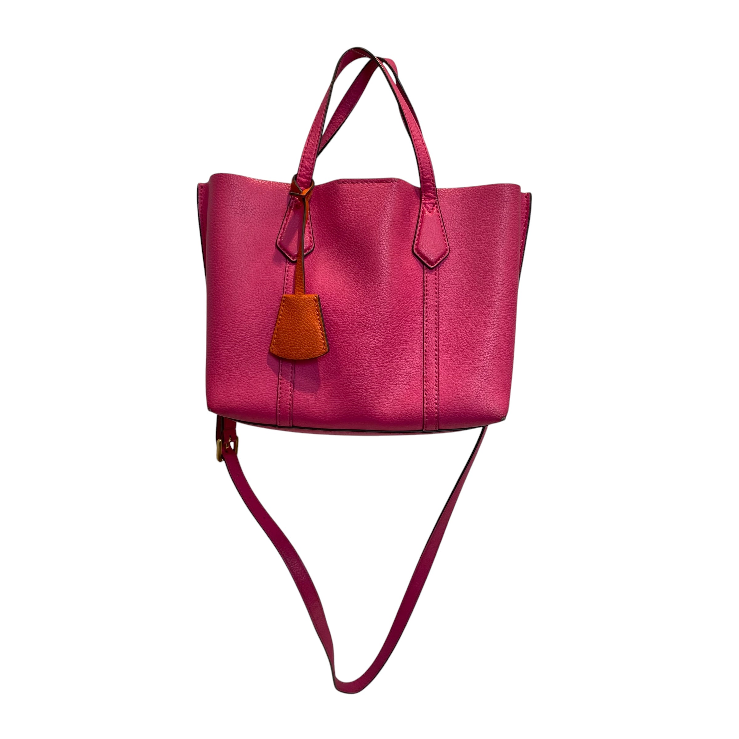 TORY BURCH/Hand Bag/Leather/PNK/hot pink/orange charm view 1