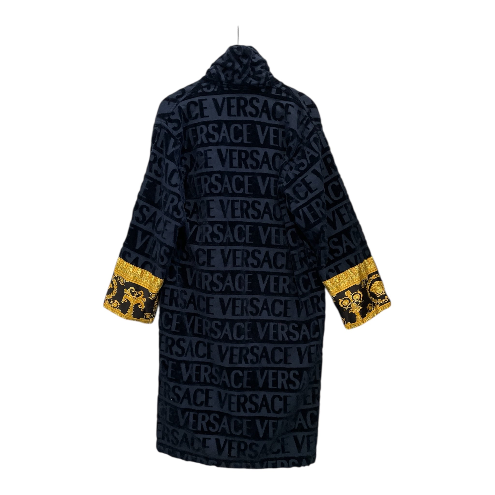 VERSACE/Coat/M/Cotton/NVY/PRINTED ROBE view 2