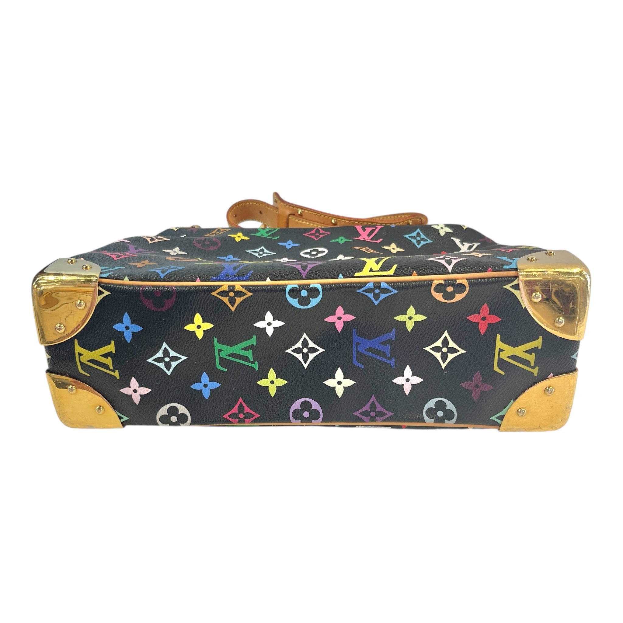LOUIS VUITTON/Hand Bag/Monogram/BLK/MURAKAMI BOULOGNE MULTICOLOR view 3