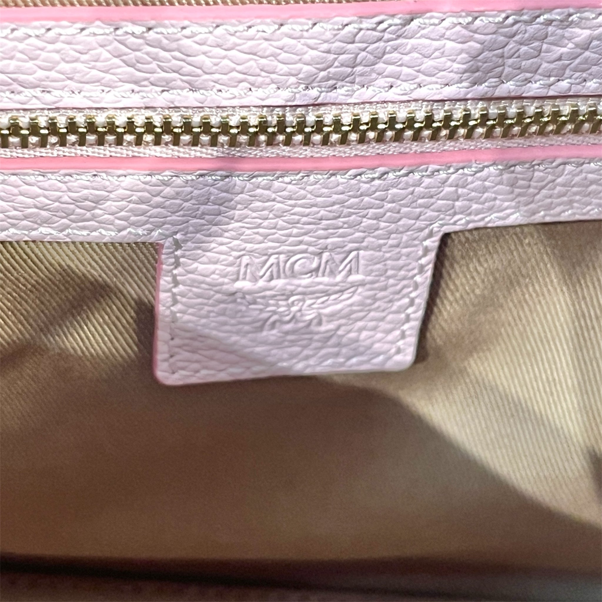 MCM/Hand Bag/Monogram/Leather/PNK/MEDIUM AREN HOBO BAG view 5