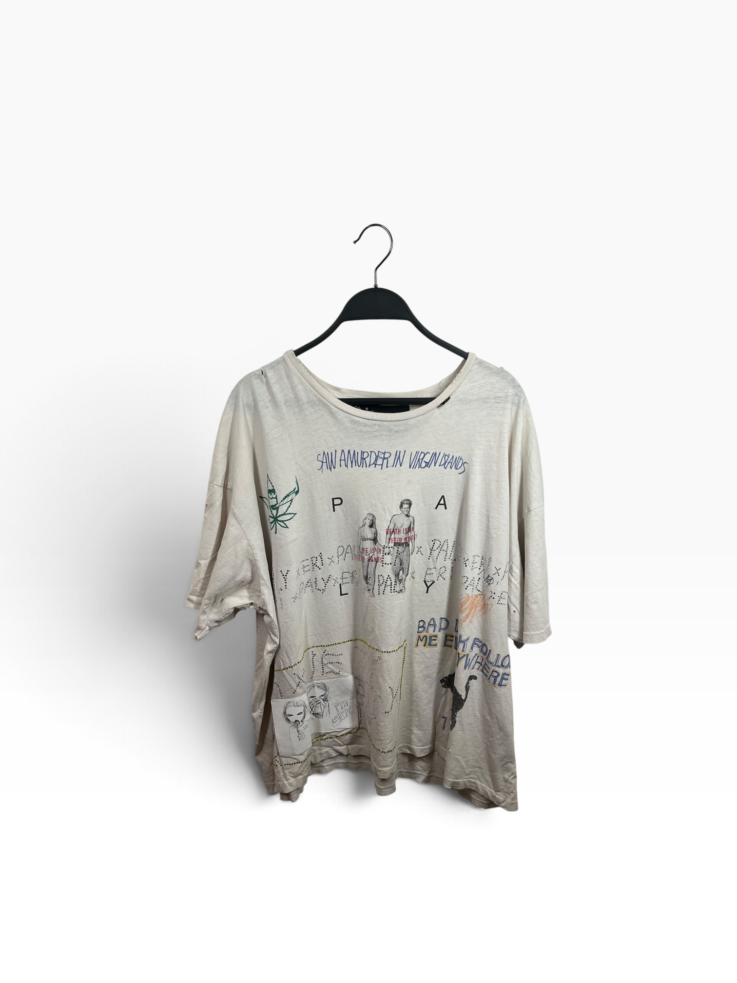 Paly/T-Shirt/L/Cotton/CRM/Bad Luck Tee view 1