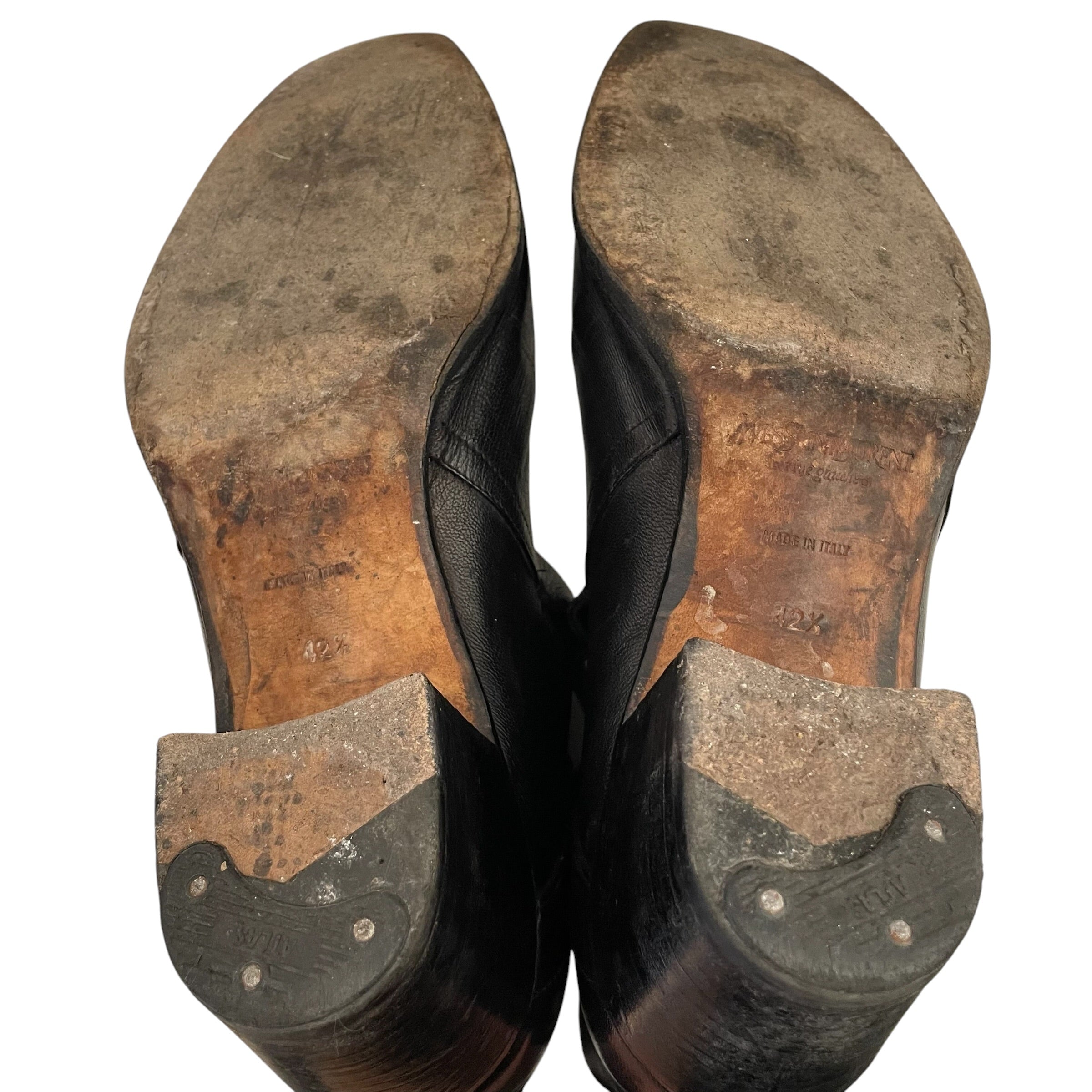 SAINT LAURENT/Chelsea Boots/EU 42.5/Leather/BLK/Side Zip/JODHPUR JHONNY 65 view 4
