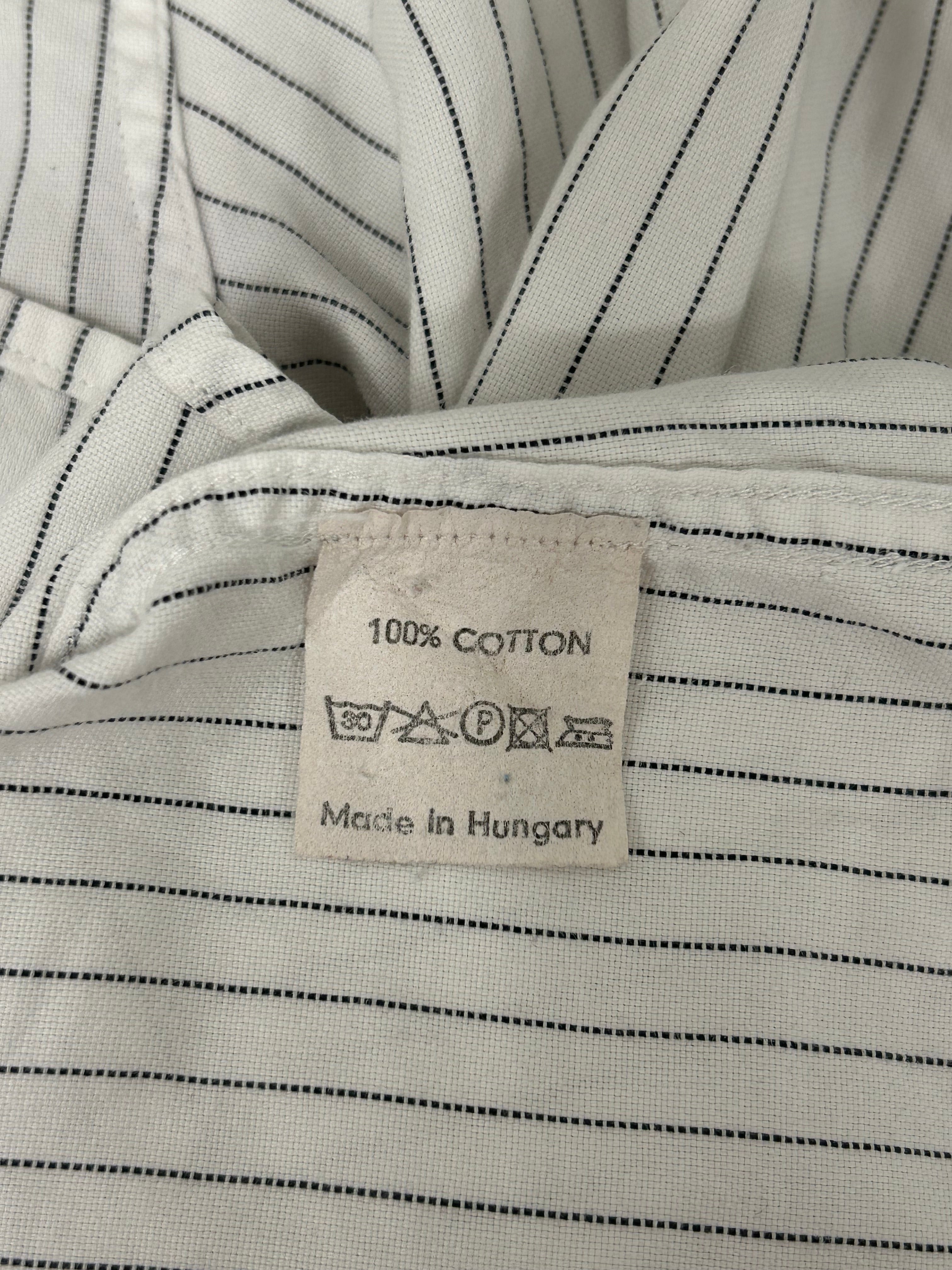DRIES VAN NOTEN/LS Shirt/S/Cotton/WHT/Stripe/Pin Stripe Button Up view 4