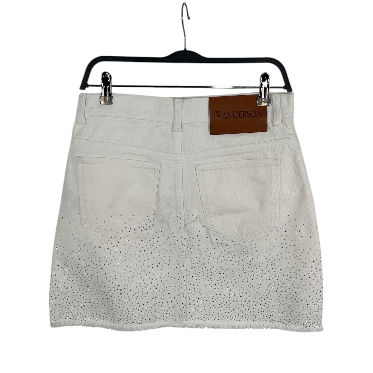 JW ANDERSON(J.W.ANDERSON)/Bottoms/4/Cotton/WHT/CRYSTAL-EMBELLISHED view 2
