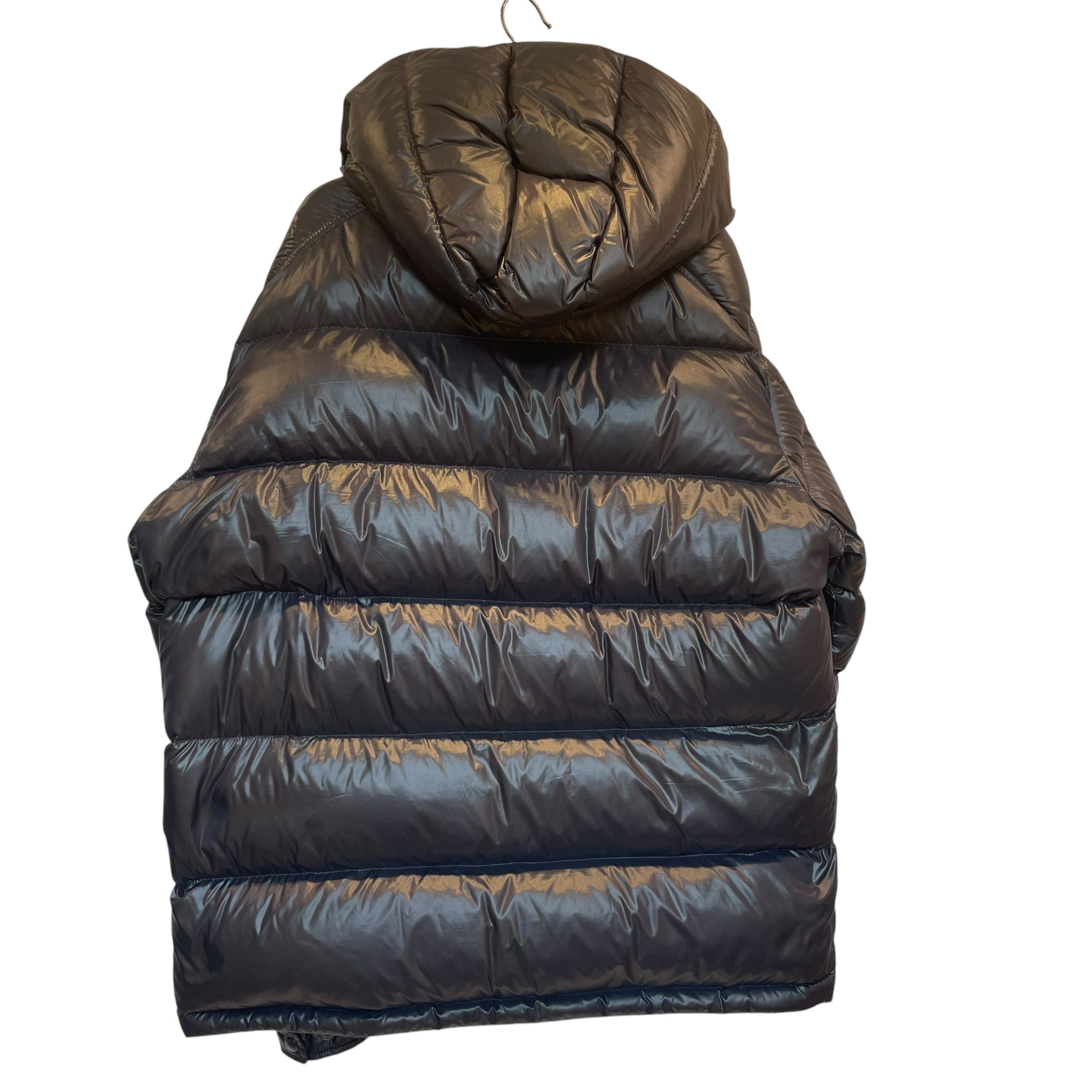 MONCLER/Zip Up Hoodie/6/NVY/easy to wash/gunmetal zipper/b view 2