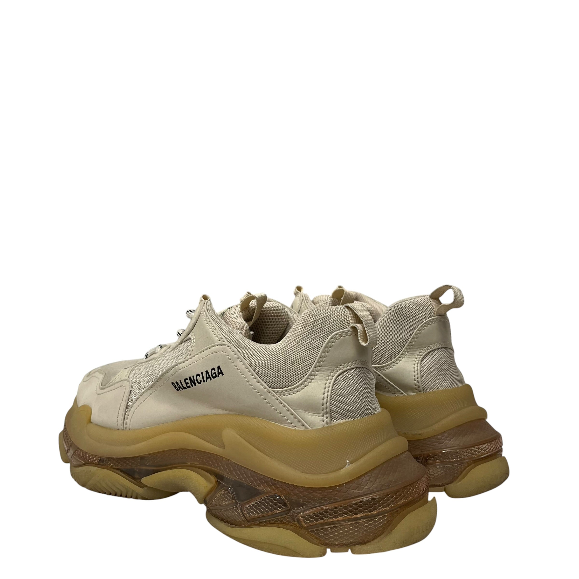BALENCIAGA/Low-Sneakers/US 12/CRM/TRIPLE S CLEAR SOLE view 2