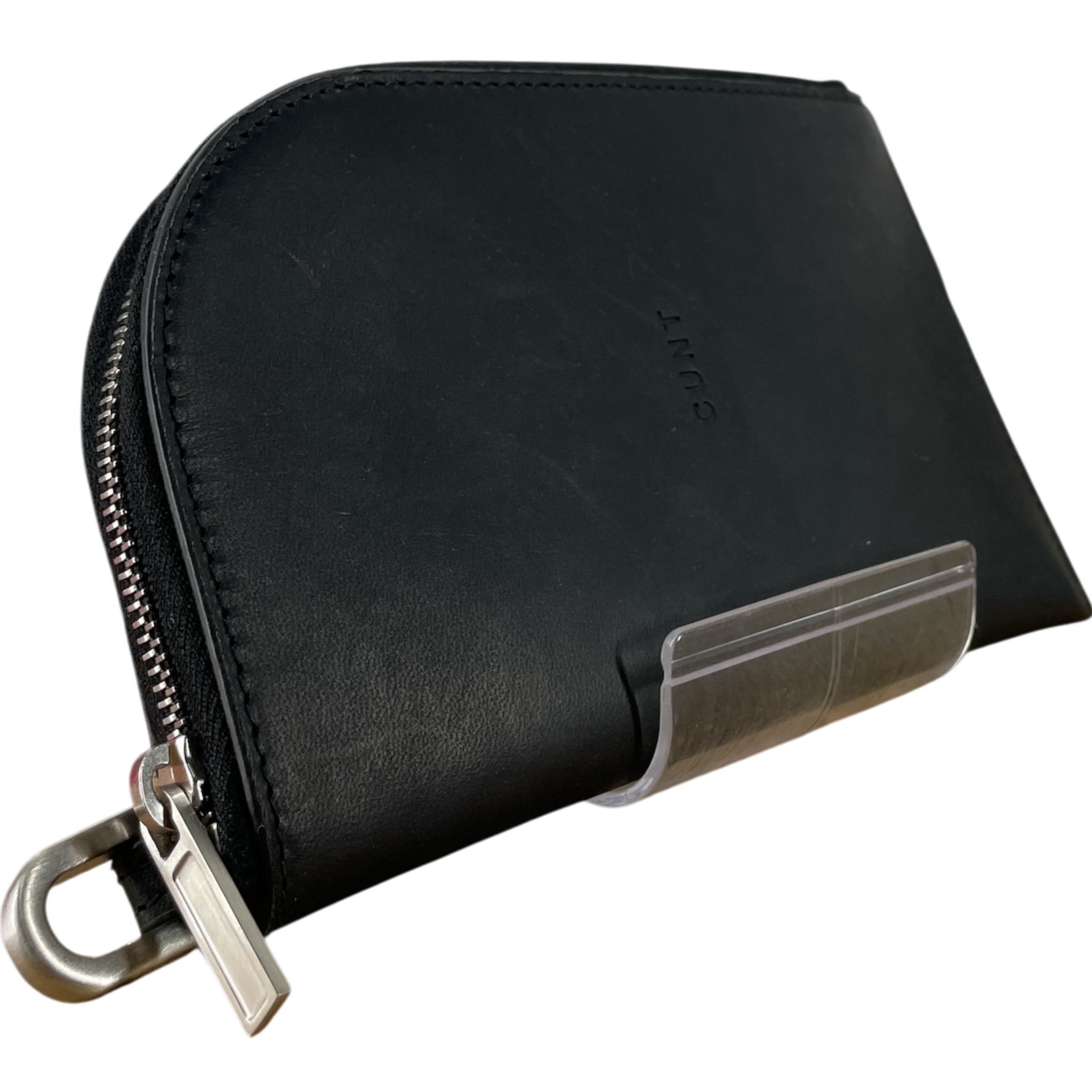 Rick Owens/Pouch/Leather/BLK/'CUNT' view 2