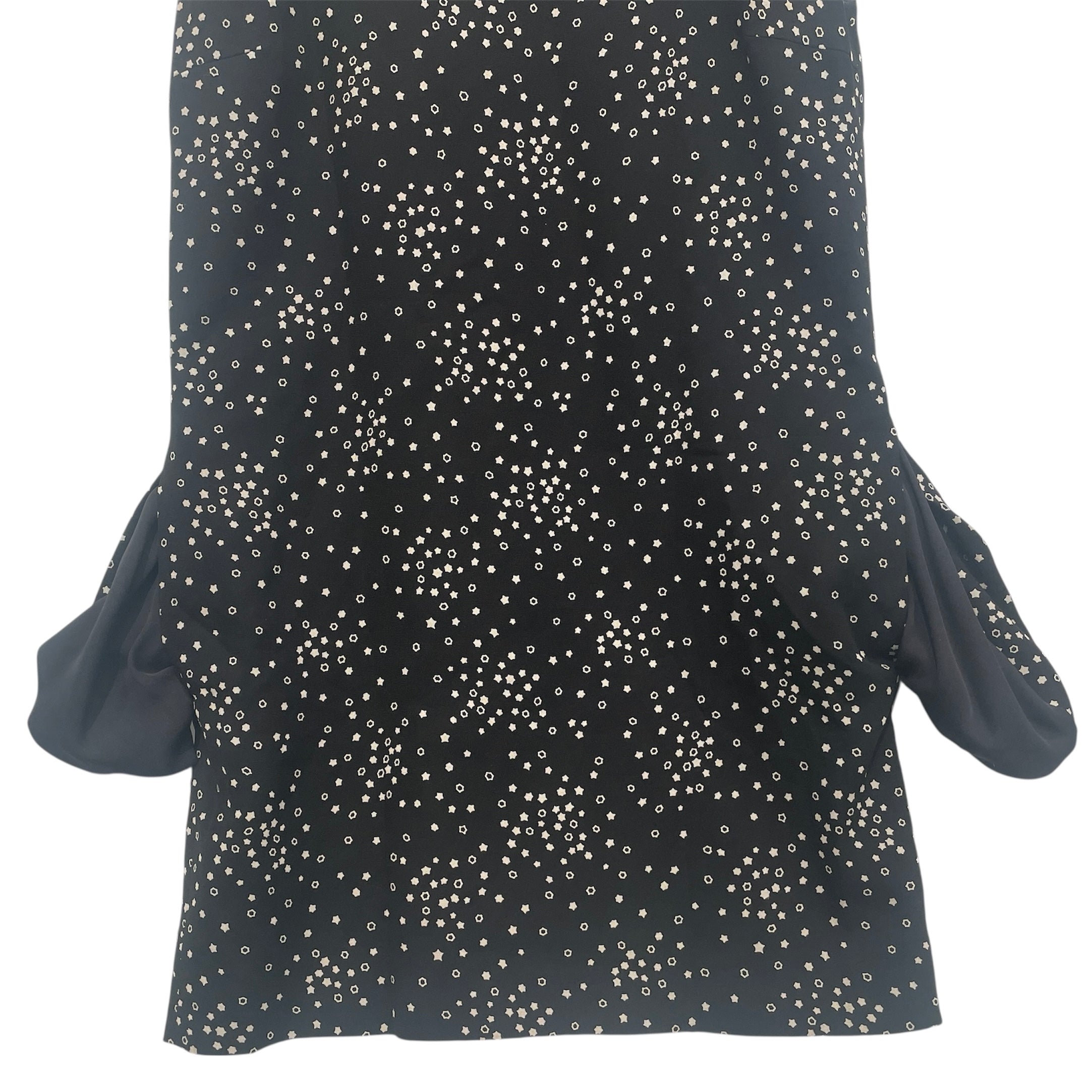 SAINT LAURENT/SL Dress/38/All Over Print/Polyester/BLK/STAR PRINT DRESS view 3