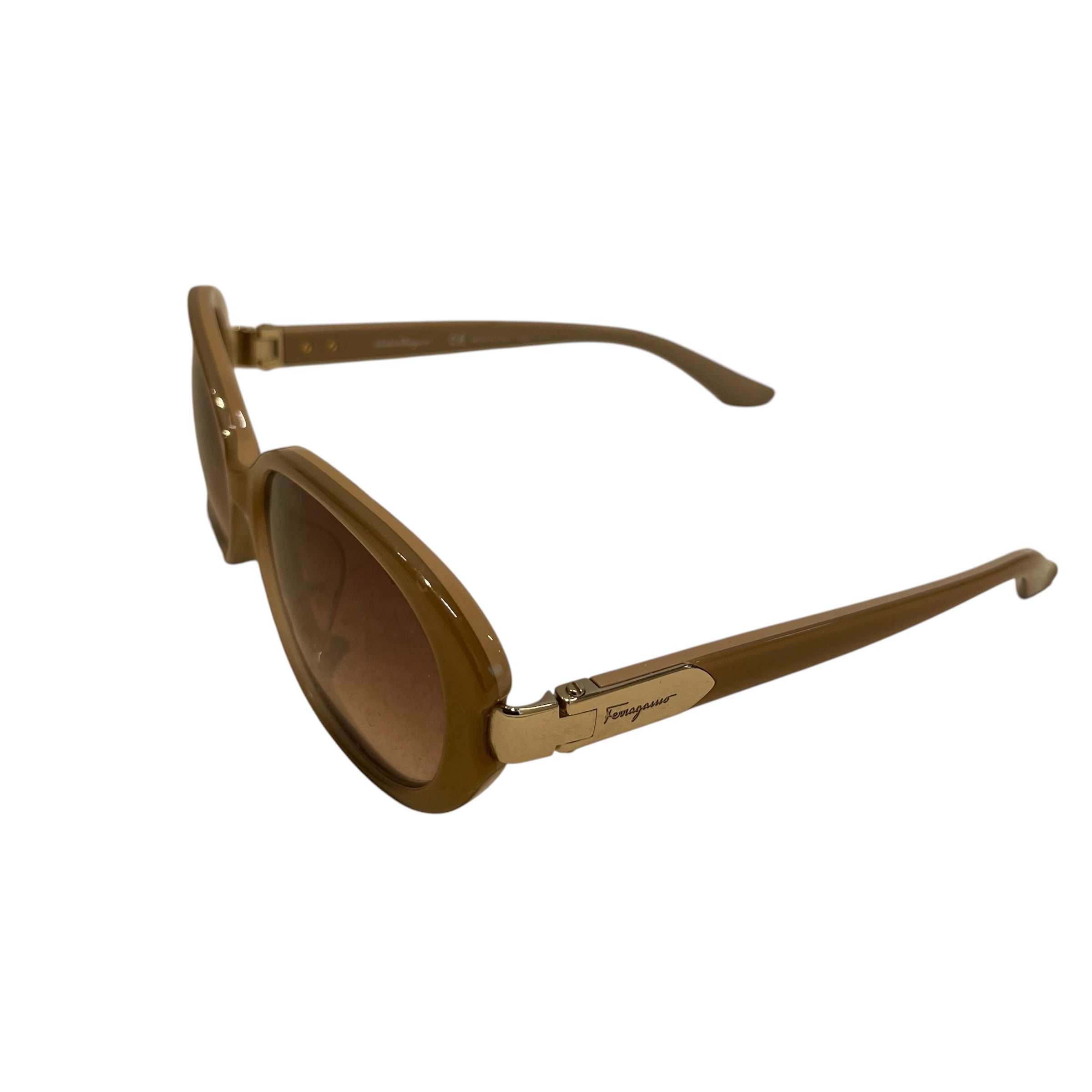 Salvatore Ferragamo/Sunglasses/Plastic/BEG/Oval/L's/SF798SA OMBRE LENSES/ TAN view 2