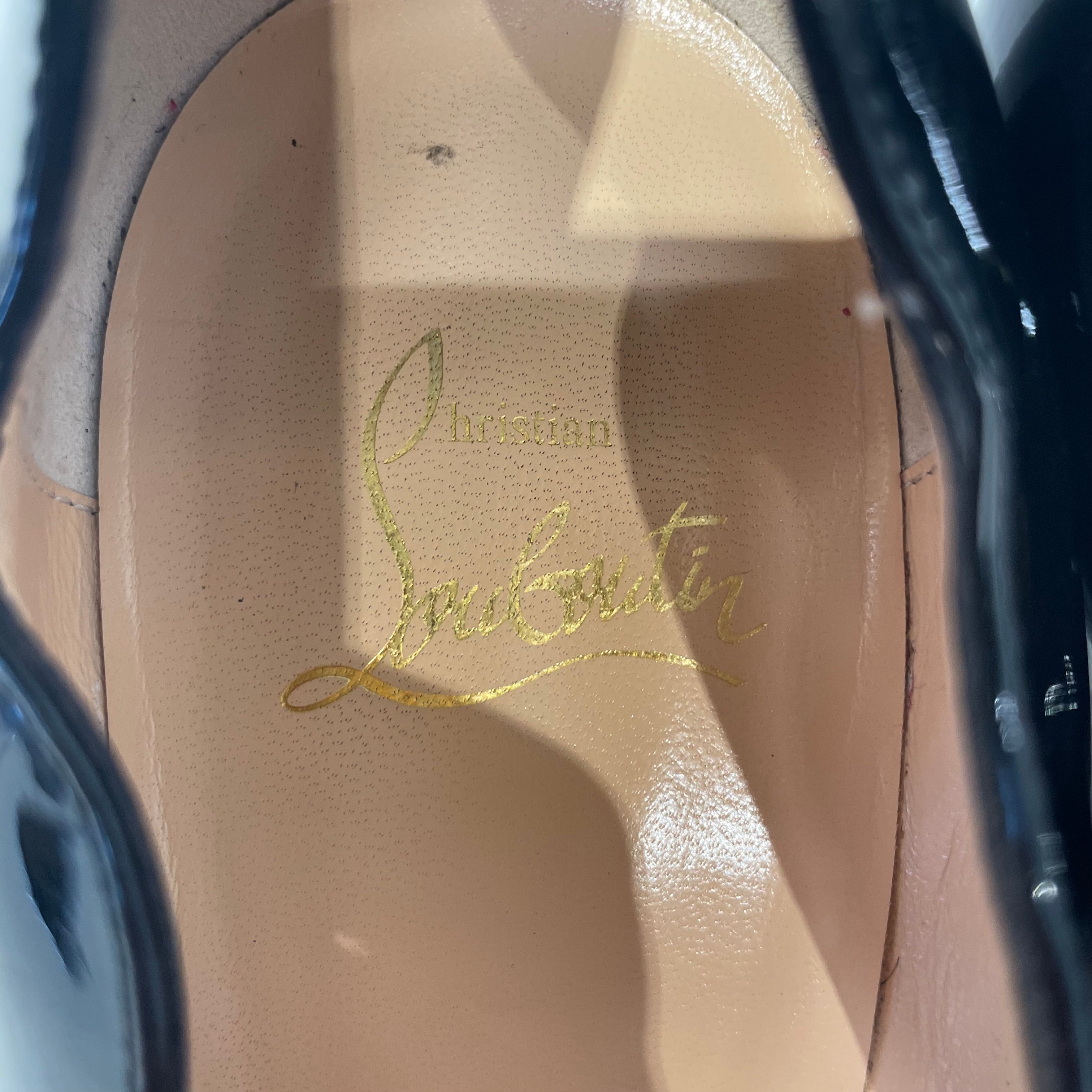 Christian Louboutin/Heels/EU 38/Leather/BLK/ view 4