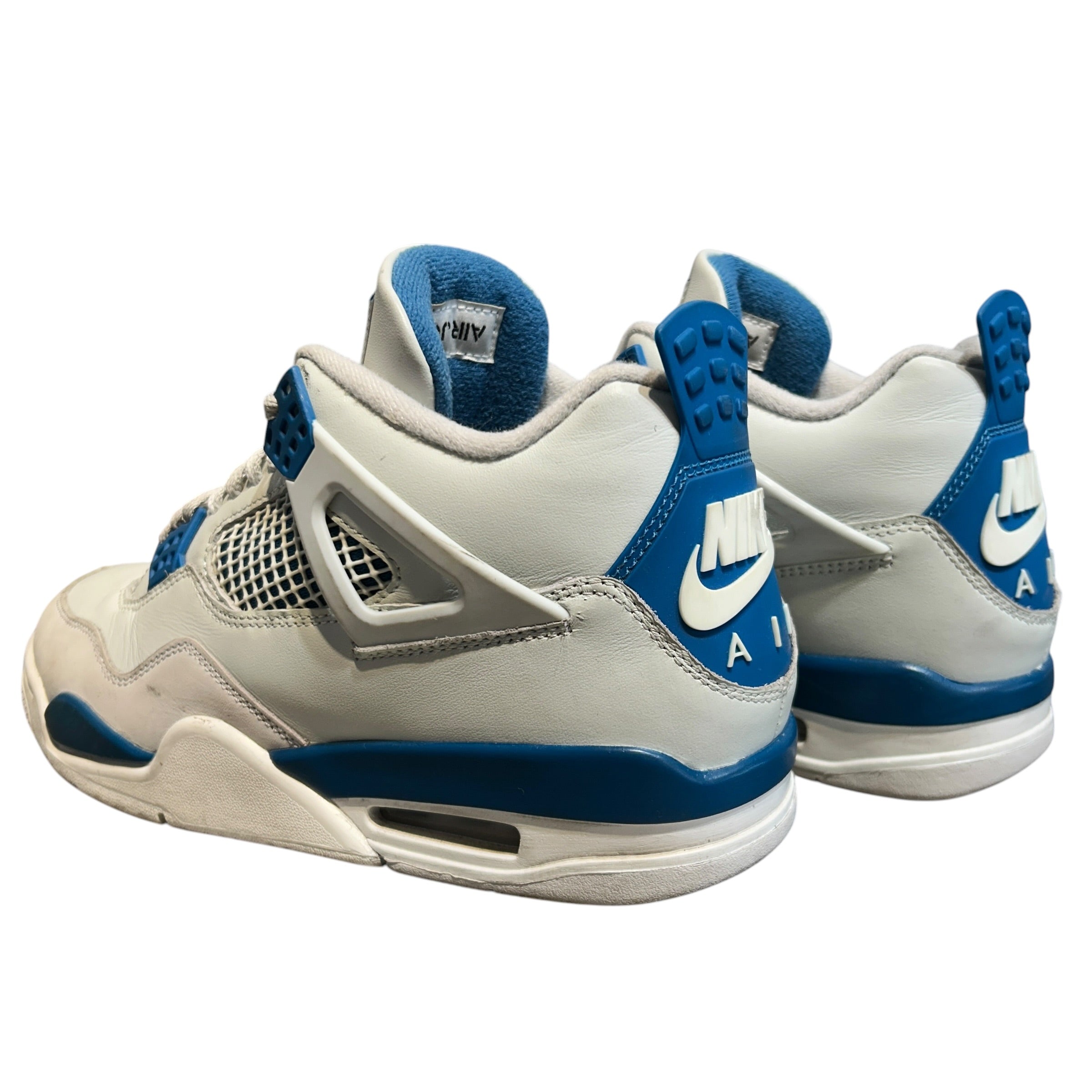 NIKE/Low-Sneakers/US 9.5/Leather/IDG/jordan 4 military blue view 2