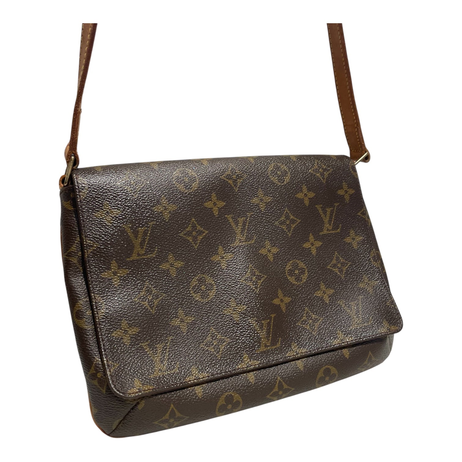 LOUIS VUITTON/Cross Body Bag/Monogram/BRW/Canves Musette Tango view 6