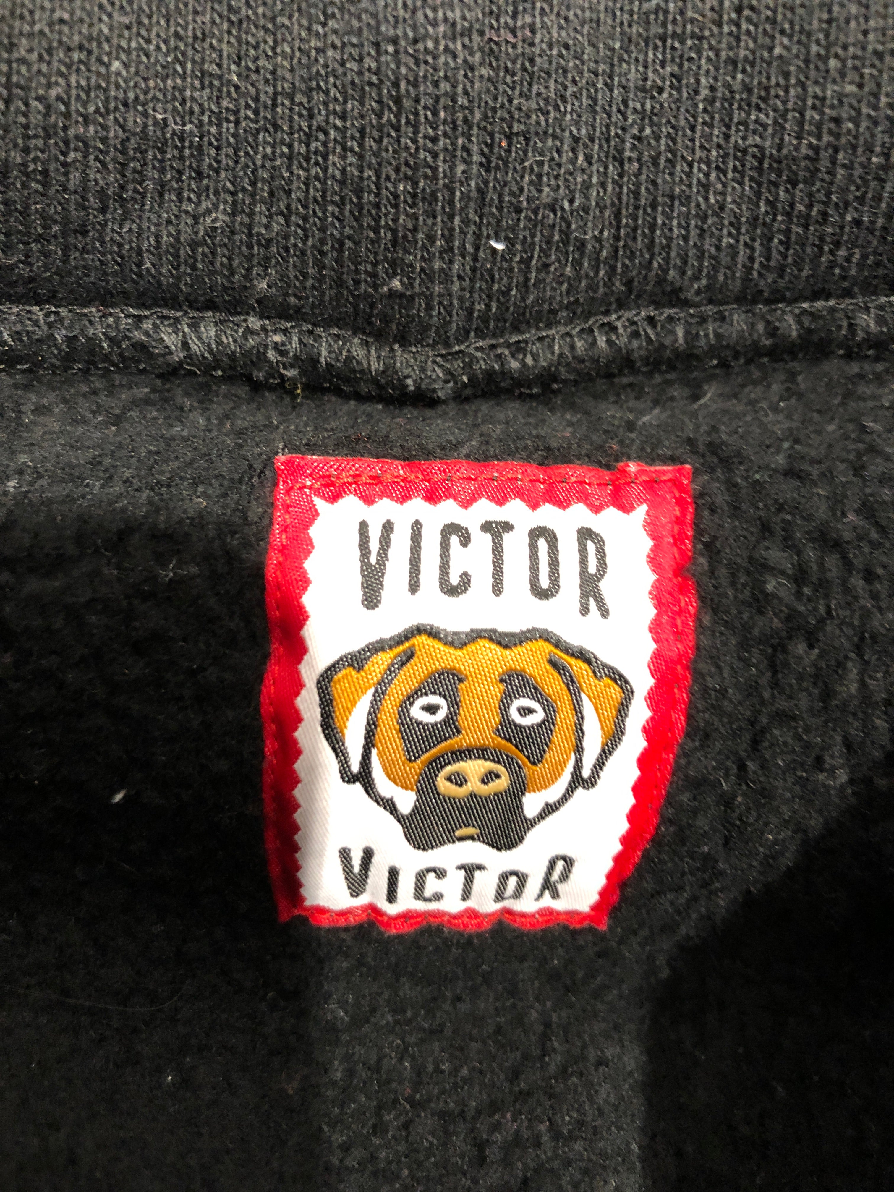 VICTOR VICTOR/Hoodie/L/Cotton/BLK/DOG W/ CHAIN view 3