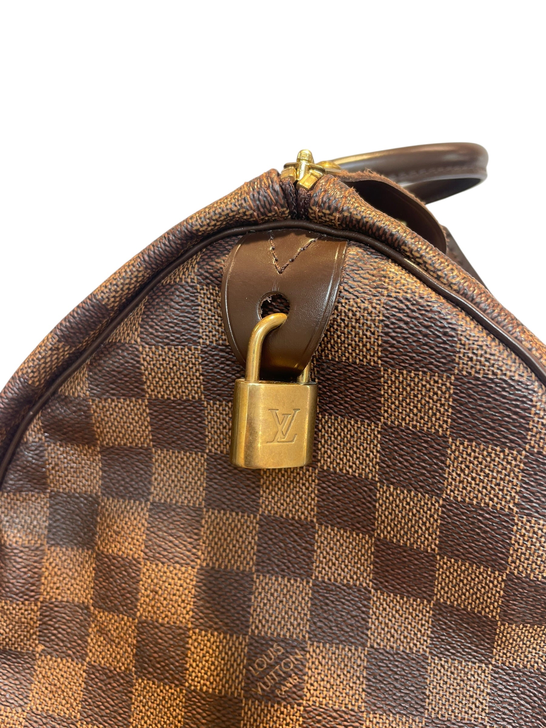 LOUIS VUITTON/Hand Bag/Monogram/Leather/BRW/BROWN DAMIER SPEEDY view 4