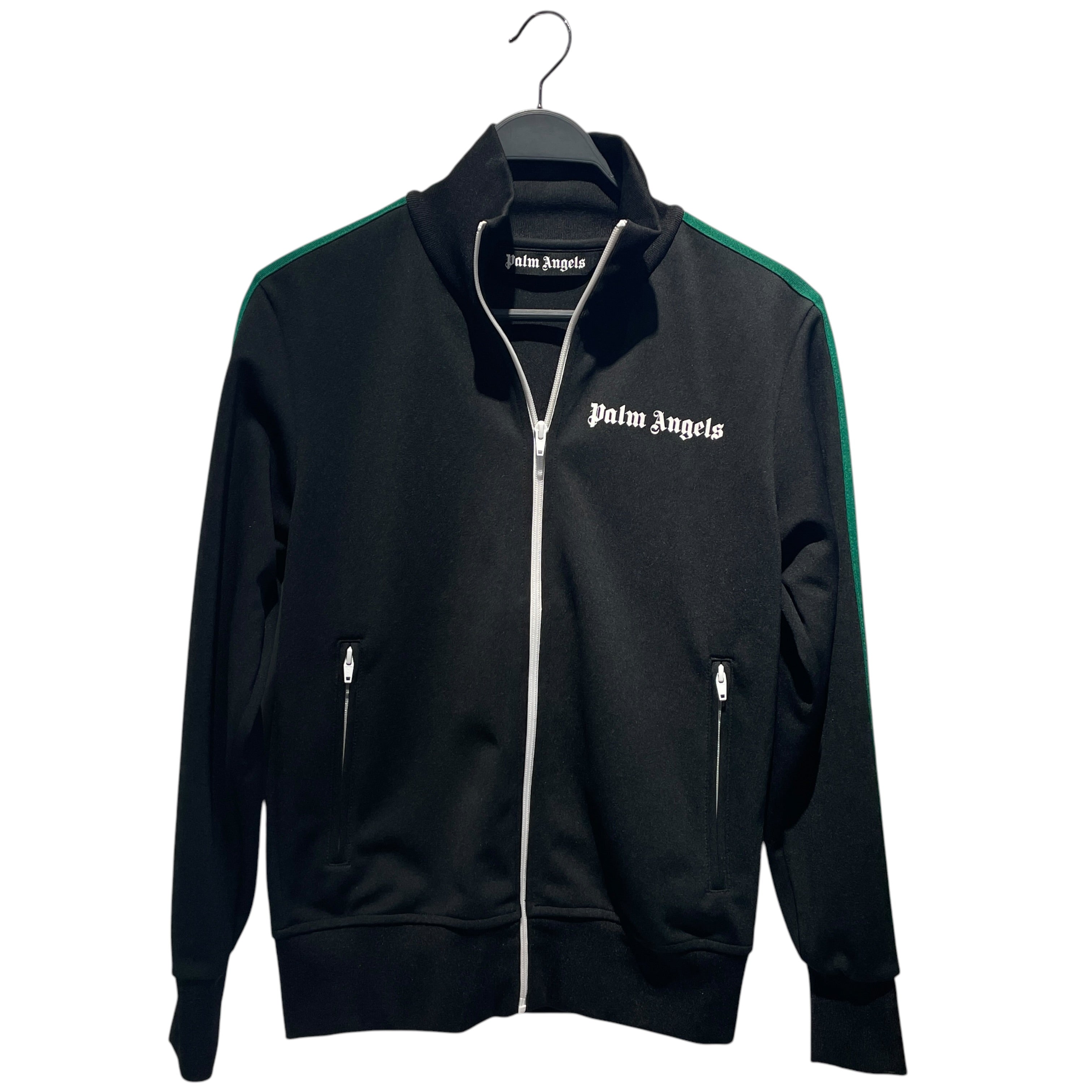 Palm angels/Track Jkt/S/Polyester/BLK/grn & red stripe jkt view 1