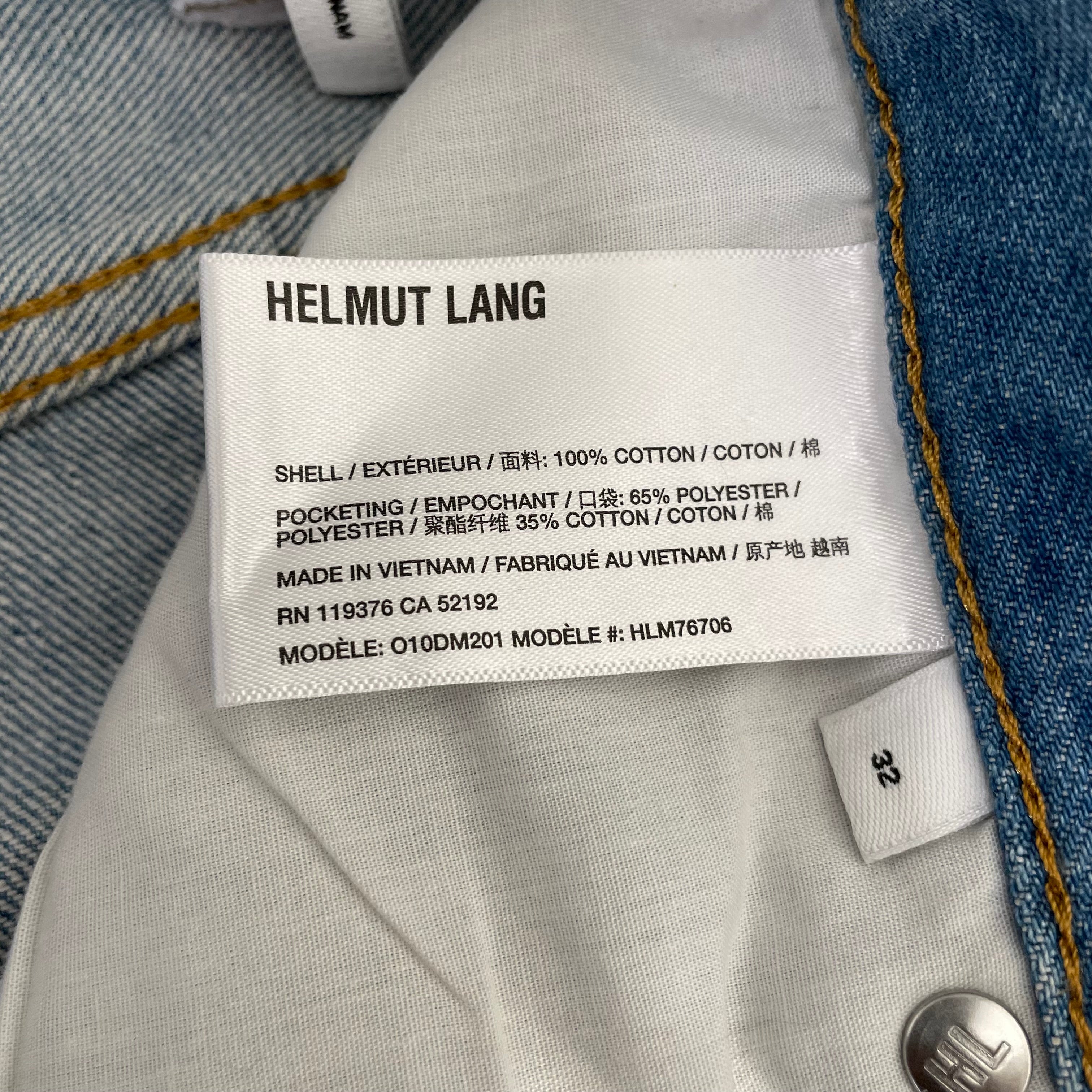 Helmut Lang/Wide Leg Pants/32/Denim/BLU/COCOON JEANS view 4